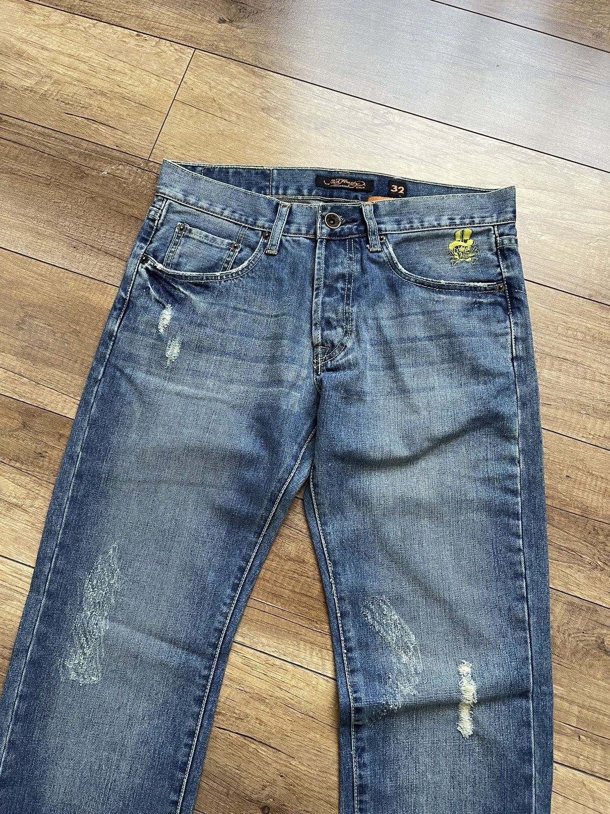 Ed Hardy Ed Hardy Vintage Snakes Denim Washed Jeans 90s Size US 32 / EU 48 - 7 Thumbnail