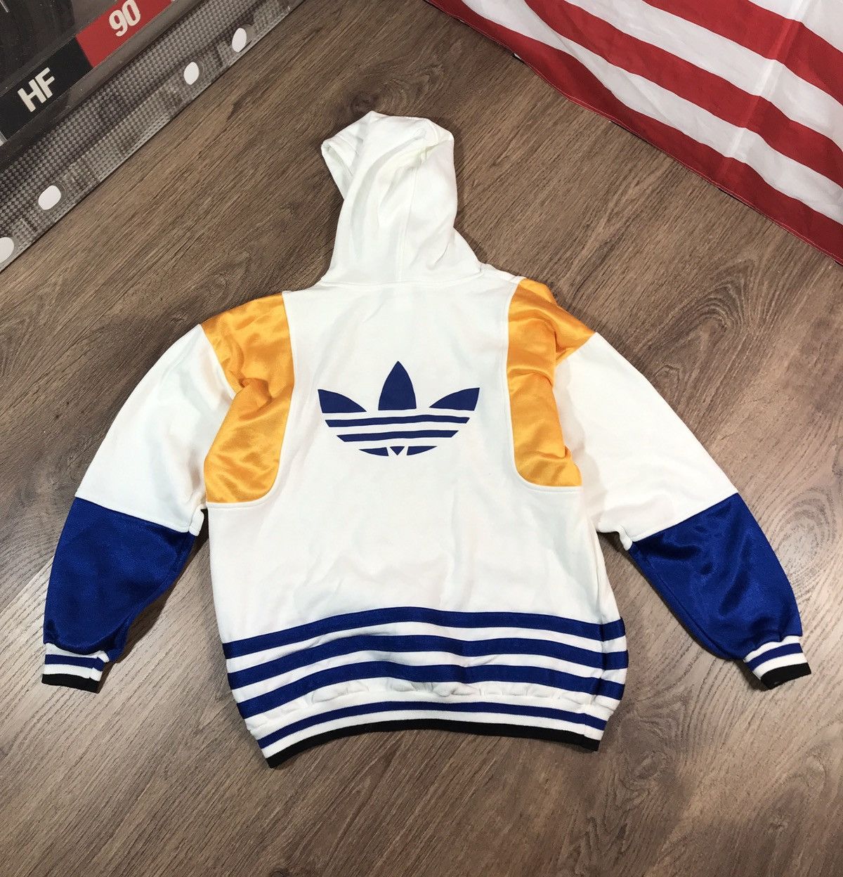 Adidas Vintage 80s Adidas Hoodie Size US XL / EU 56 / 4 - 9 Thumbnail