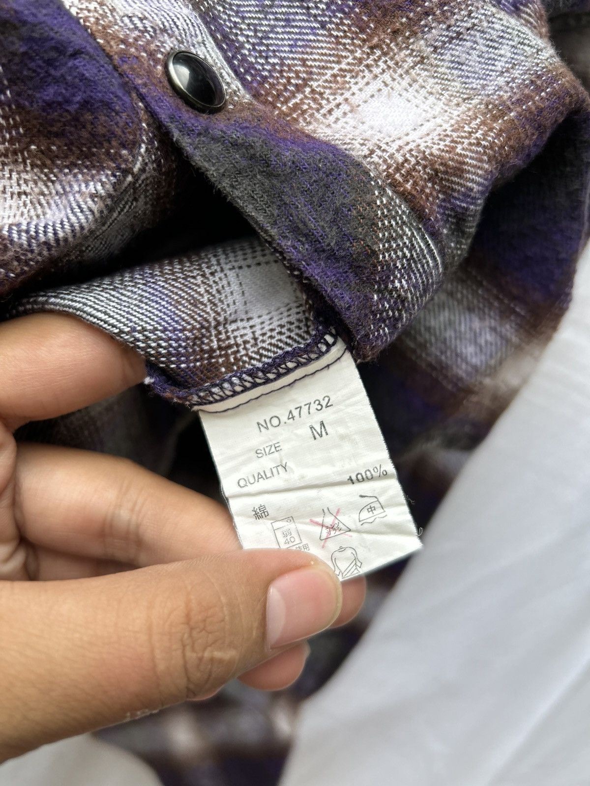 20471120 × Japanese Brand Pink rose japanese style poem studed button shirt Size US M / EU 48-50 / 2 - 10 Thumbnail