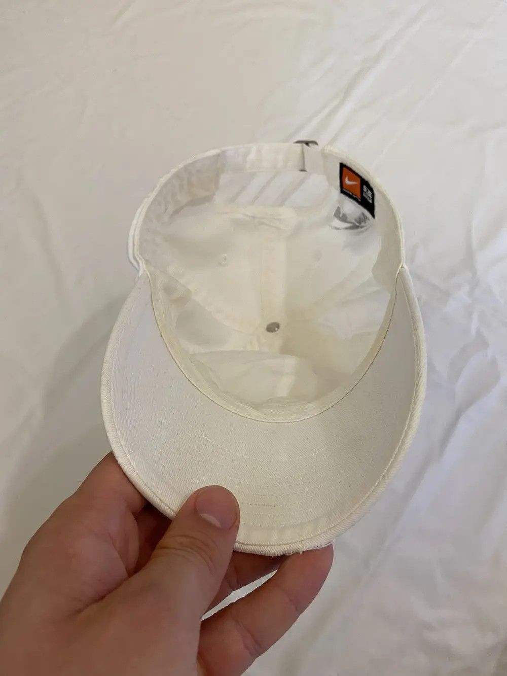 Nike VINTAGE 90’S NIKE SWOOSH HAT CAP Y2K JAPANESE SKATE DRILL Size ONE SIZE - 10 Thumbnail
