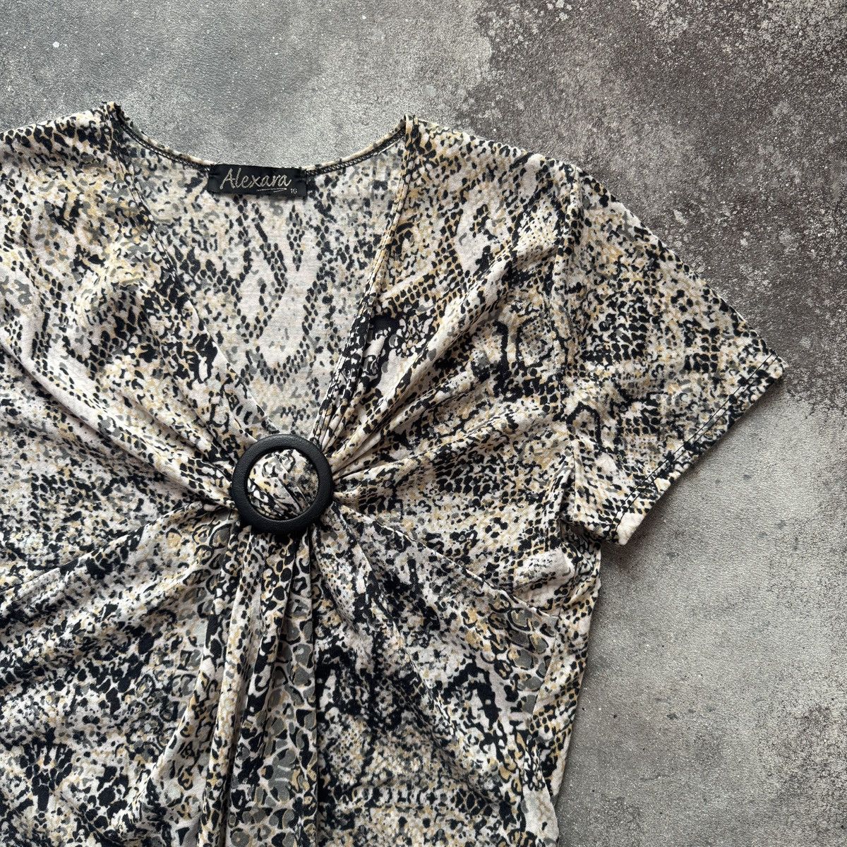 Hysteric Glamour Y2K Aesthetic Vintage Cavalli Style Snake Skin Print Blouse Size L / US 10 / IT 46 - 5 Thumbnail