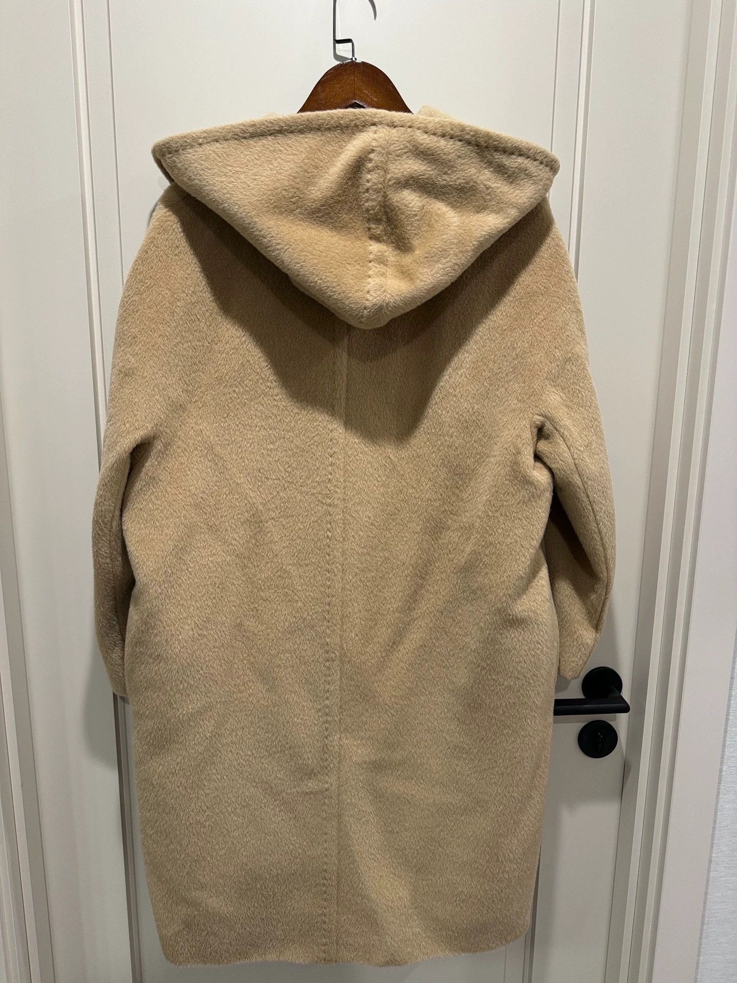 Max Mara MaxMara Shearling Hooded Coat Women's 38 Camel Alpaca Wool Size S / US 4 / IT 40 - 3 Thumbnail