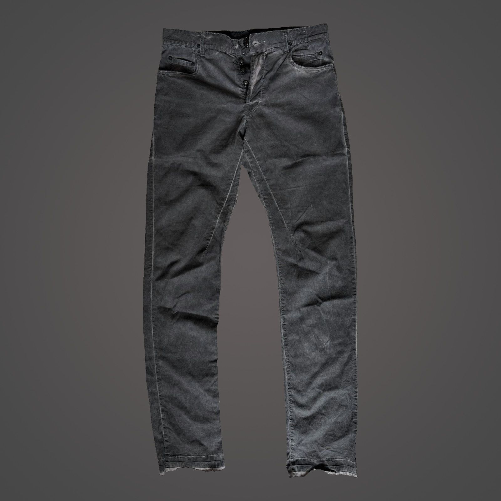 image of Archival Clothing x Rick Owens Drkshdw OG Torrence Cut Grey Jeans, Men's (Size 32)