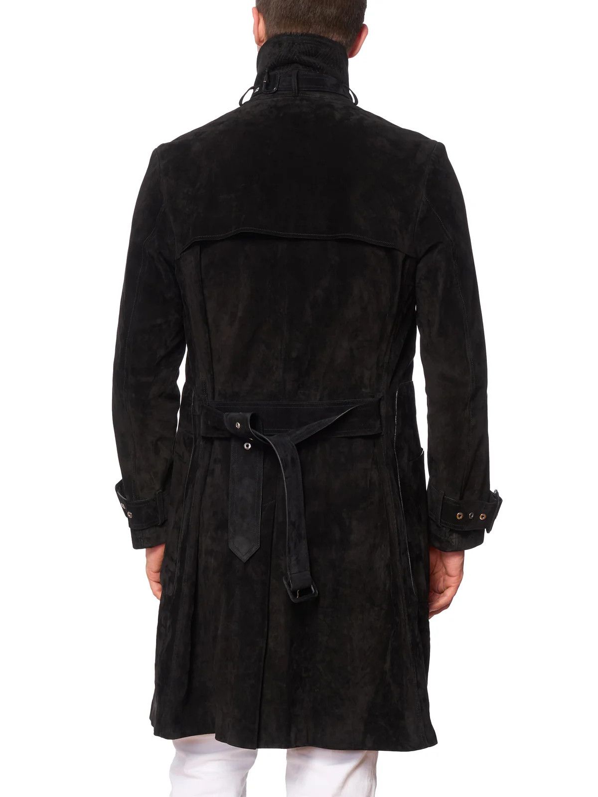 Berluti BERLUTI Paris Black Leather Suede Trench Long Coat Size US M / EU 48-50 / 2 - 2 Thumbnail