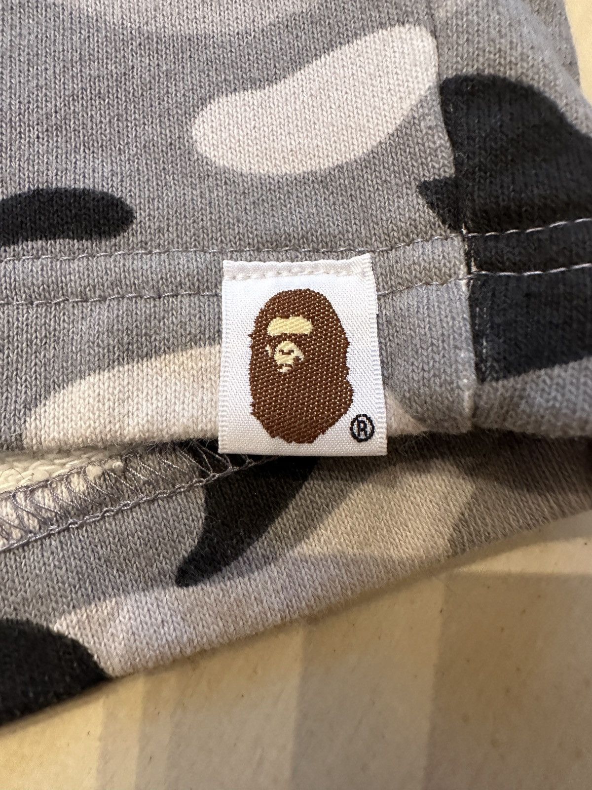 Bape Bape ABC Camo Shark Sweat Shorts Grey Size US 30 / EU 46 - 6 Thumbnail