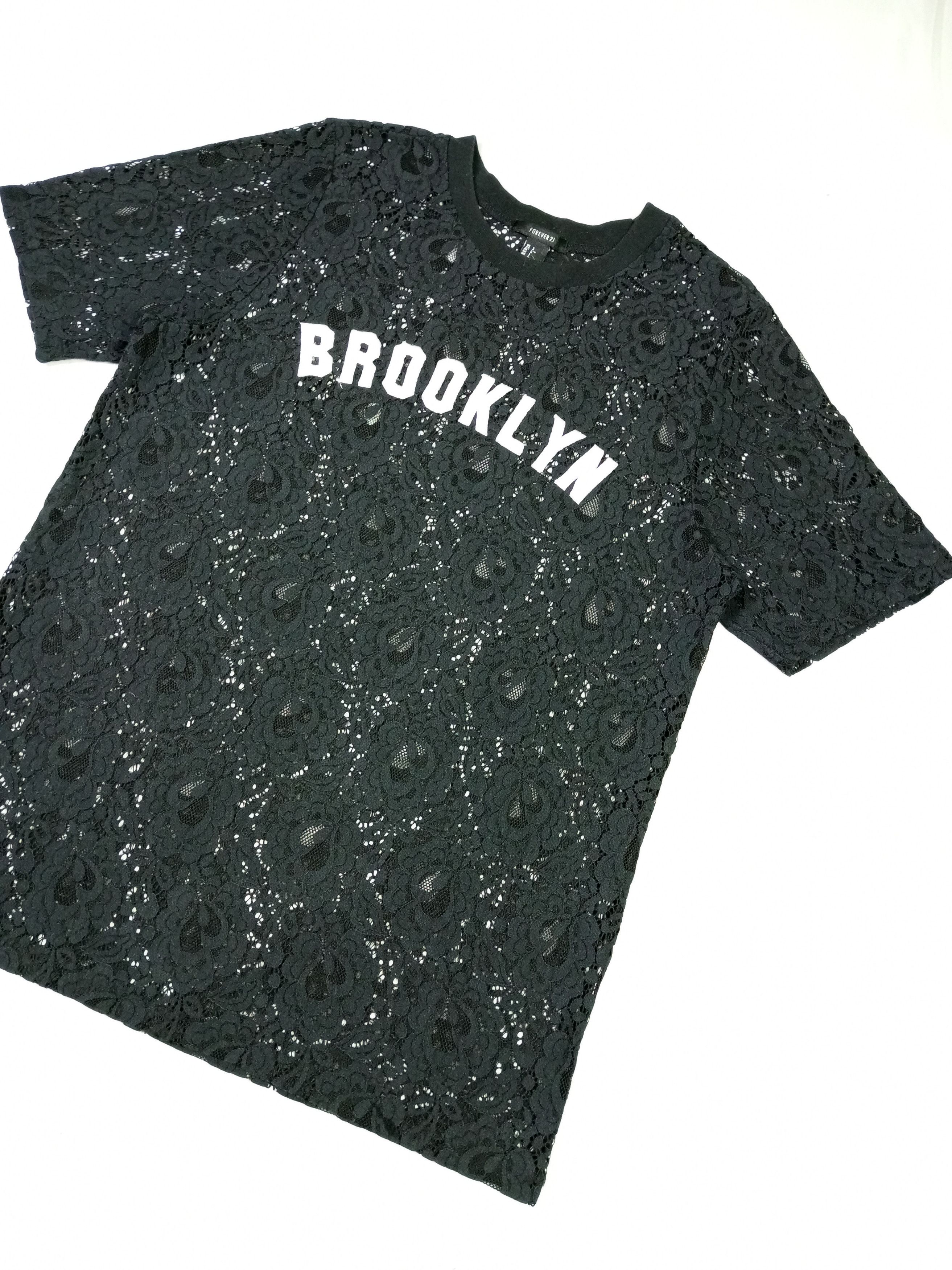 Forever 21 × Japanese Brand " Cut Wash Tag" FOREVER 21 Brocade Gothic Style T Shirt Size L / US 10 / IT 46 - 2 Thumbnail