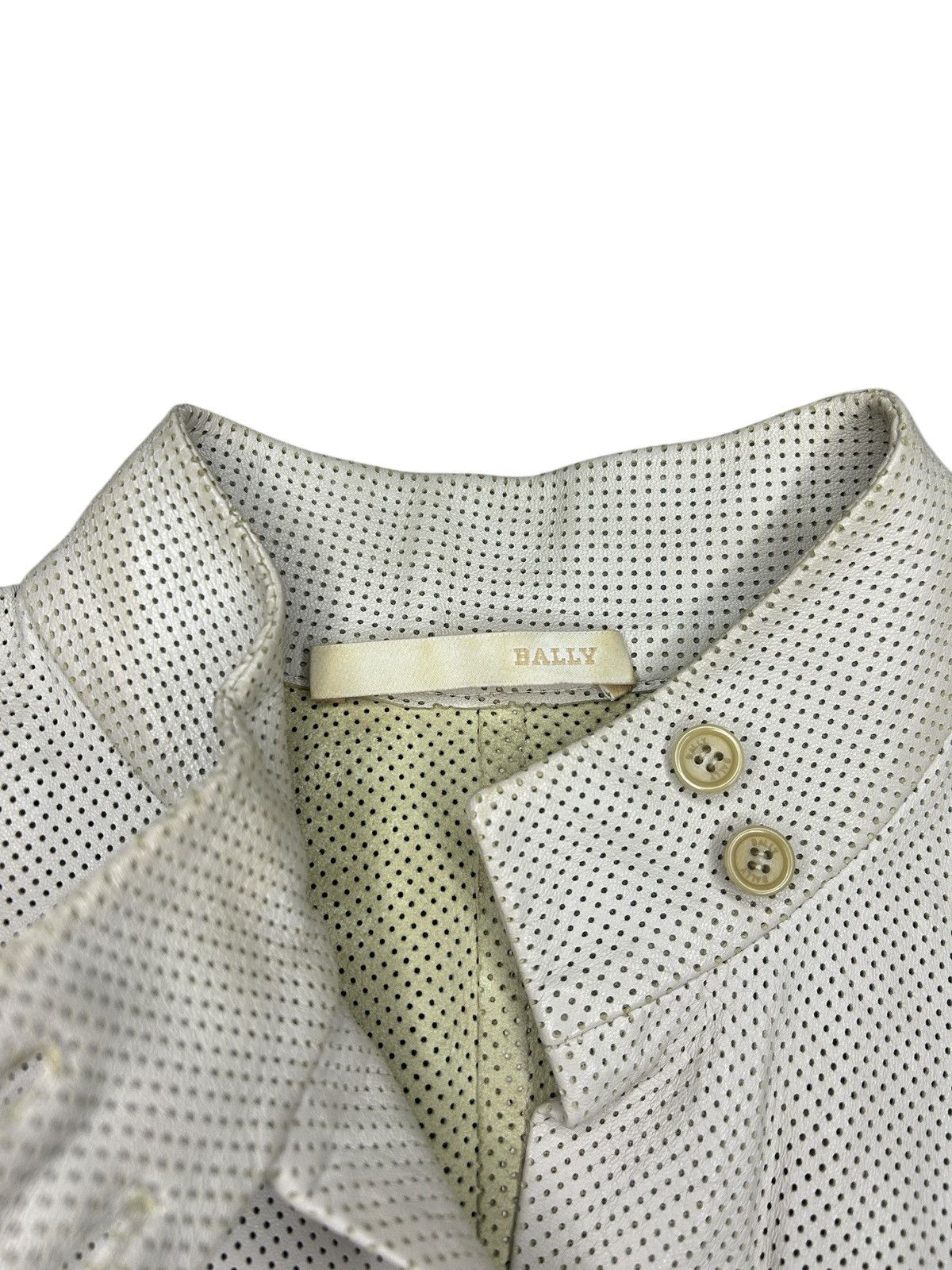 Bally Vintage Perforated Leather Jacket Size M / US 6-8 / IT 42-44 - 2 Thumbnail