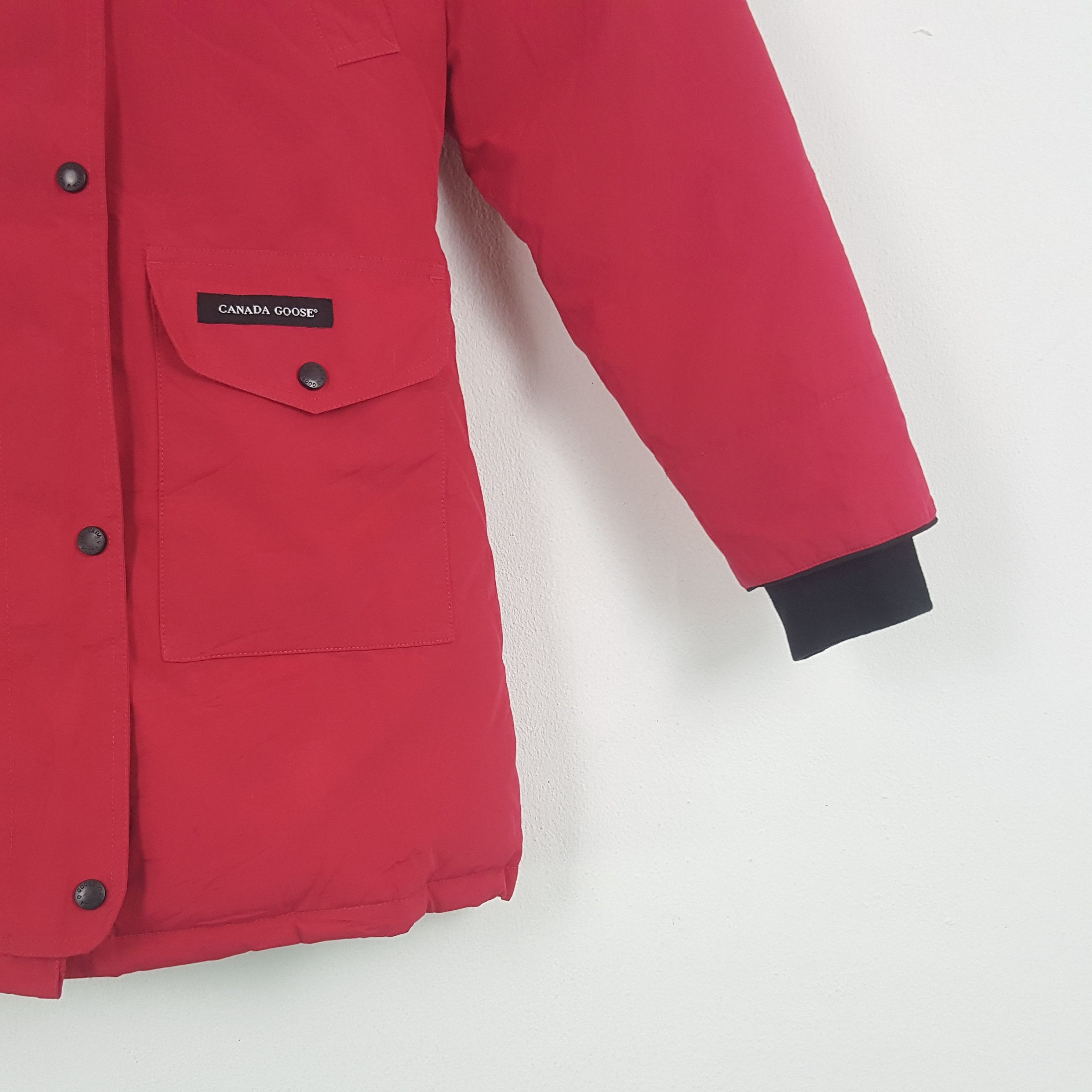Designer × Vintage Vintage Canada Goose Puffer Jacket With Hoodie Size S / US 4 / IT 40 - 2 Thumbnail