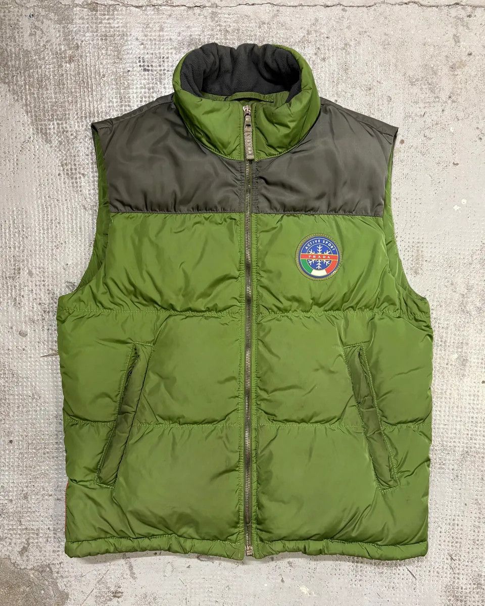 Prada AW2006 Prada Green Ski Puffer Vest Size US M / EU 48-50 / 2 - 1 Thumbnail