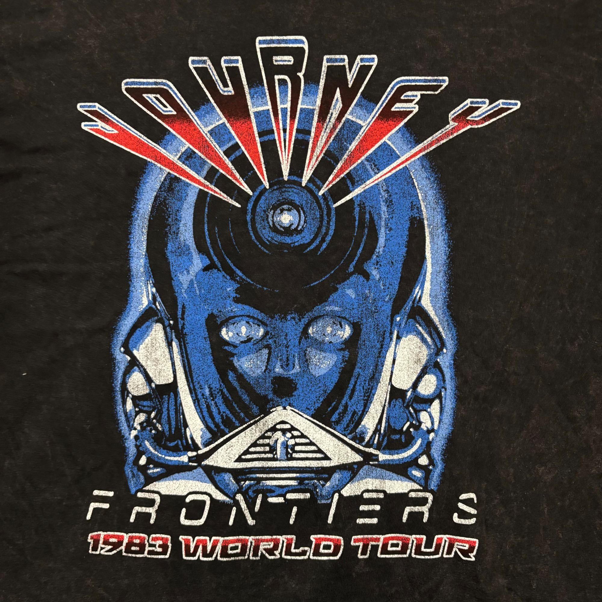 Band Tees Journey Frontiers 1983 World Tour Mineral Wash Tee L Size US L / EU 52-54 / 3 - 2 Thumbnail