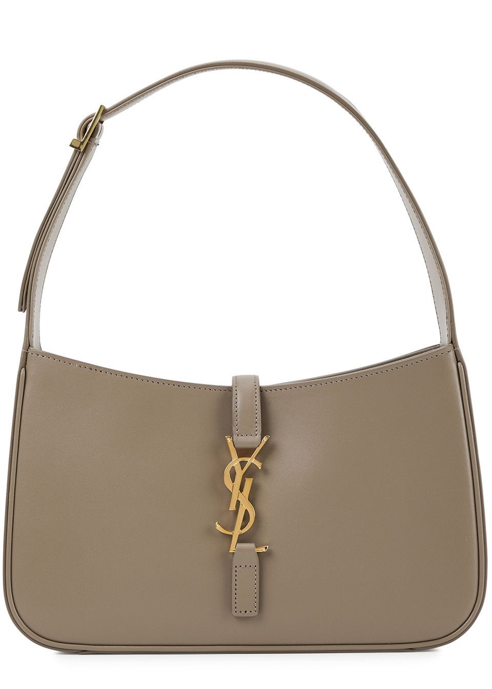 Saint Laurent Paris os11x0526 Size: OS / Le 5 à 7 Leather Shoulder Bag in Taupe Size ONE SIZE - 1 Thumbnail