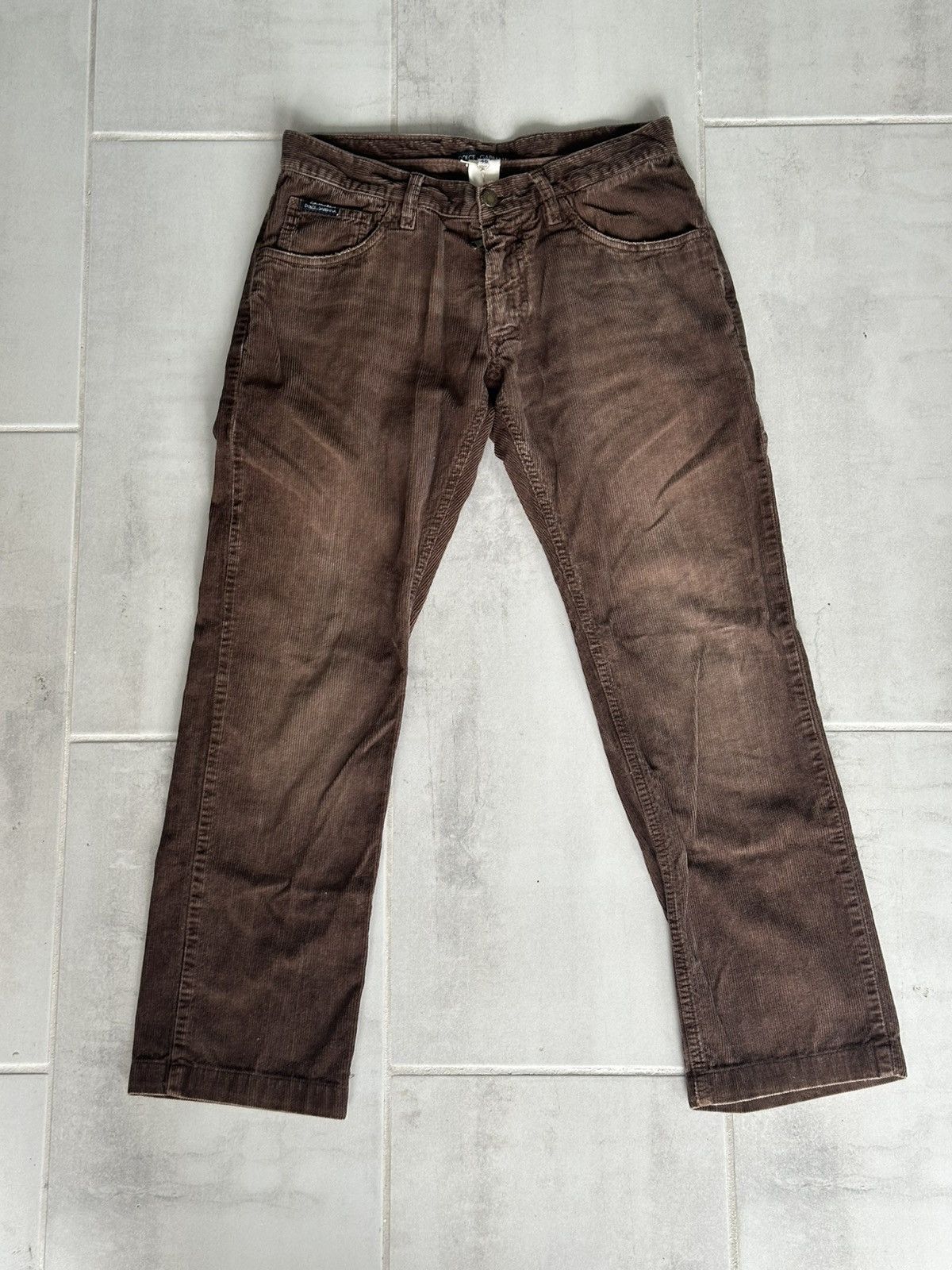 Dolce & Gabbana Dolce & Gabbana Vintage Corduroy Pants Size 32" / US 10 / IT 46 - 1 Thumbnail