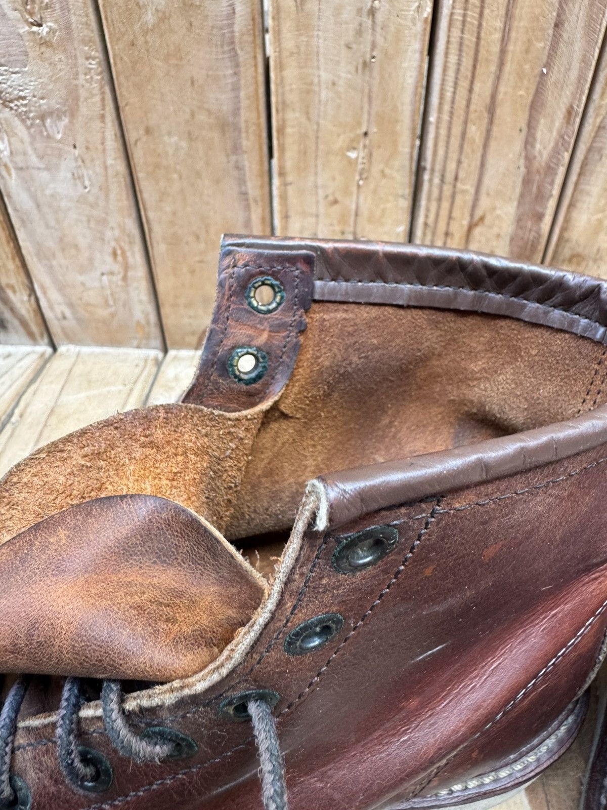 Red Wing Red Wing 1907 Copper Rough Brown Boots UK 7.5 D | EUR 41.5 Size US 8.5 / EU 41-42 - 25 Thumbnail