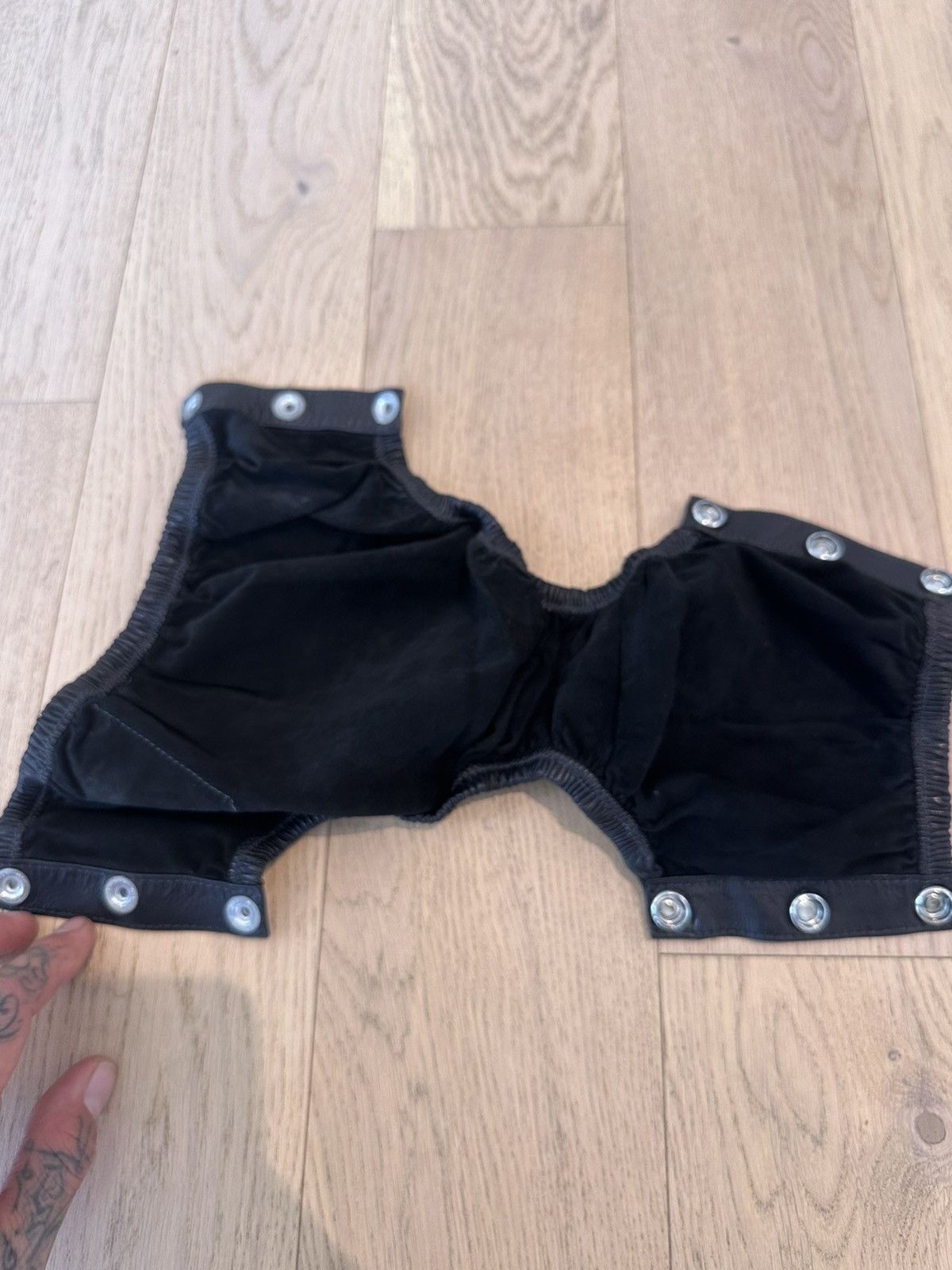Chrome Hearts CHROME HEARTS NEW LEATHER BABY DIAPER SHORTE Size ONE SIZE - 9 Thumbnail