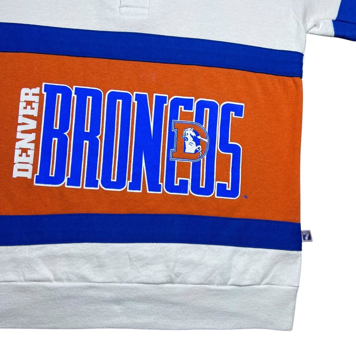 Logo 7 Vintage 1990s NFL Denver Broncos Logo 7 Rugby Sweatshirt Size US M / EU 48-50 / 2 - 6 Thumbnail