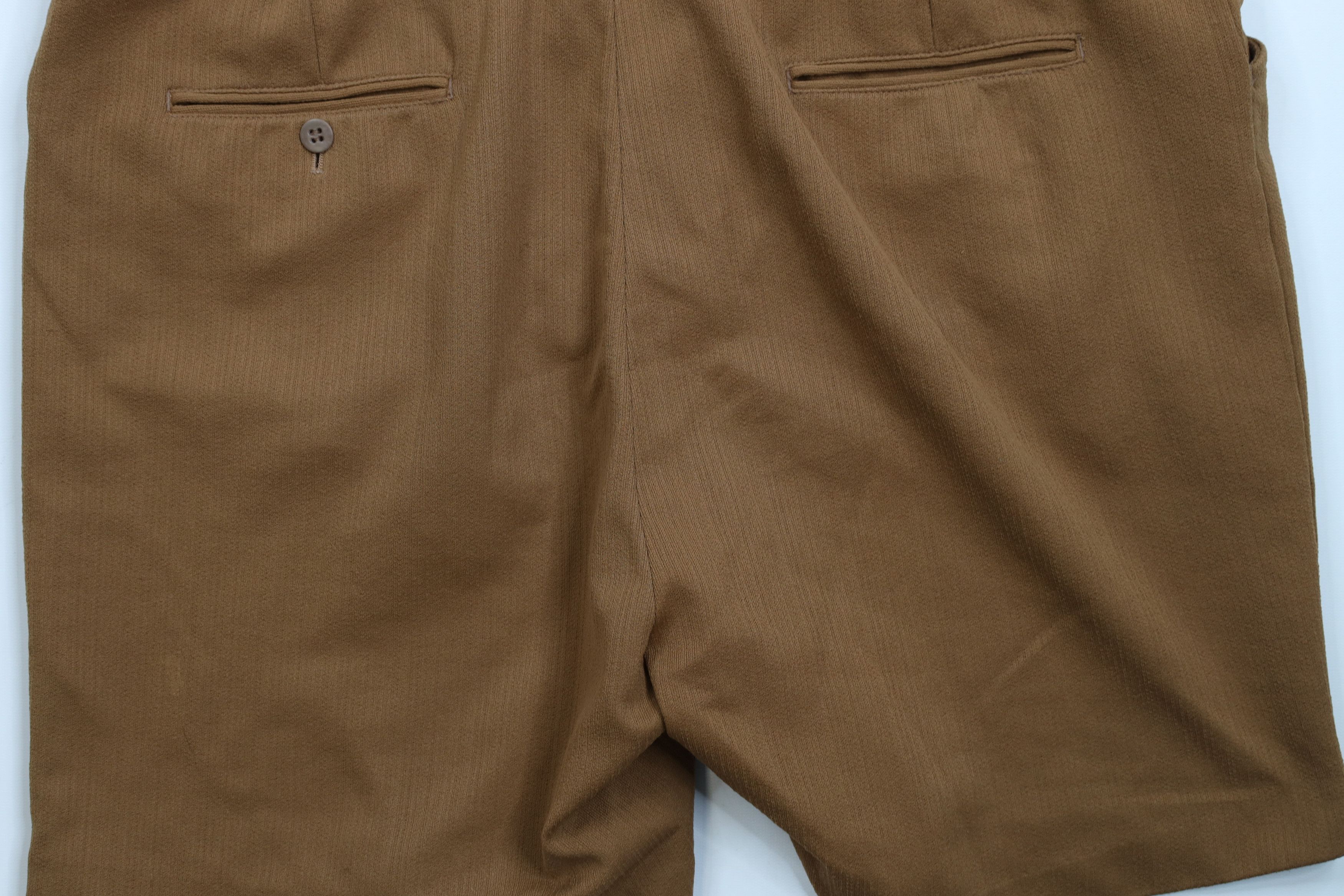 Vintage Vintage 70s Streetwear Knee Knit Chino Shorts Brown AS IS Size US 38 / EU 54 - 11 Thumbnail