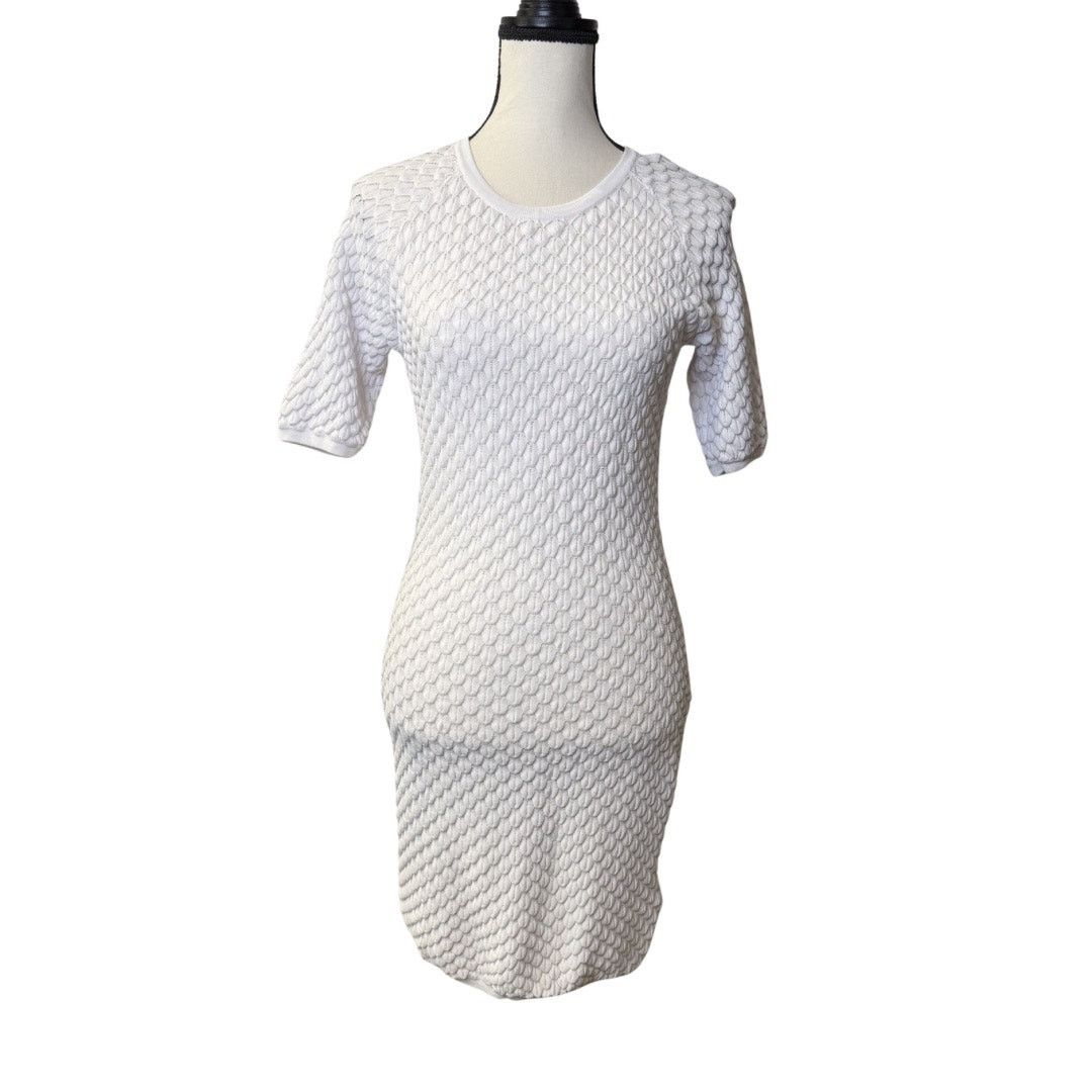 Venus Venus Women’s White Textured Dress Size M Size M / US 6-8 / IT 42-44 - 1 Thumbnail