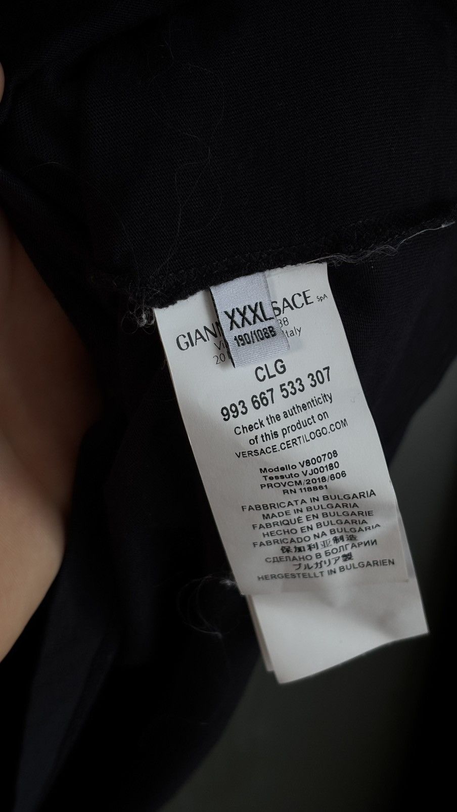 Designer × Versace Y2K style polo t-shirt by Versace Collection Size US XL / EU 56 / 4 - 7 Thumbnail