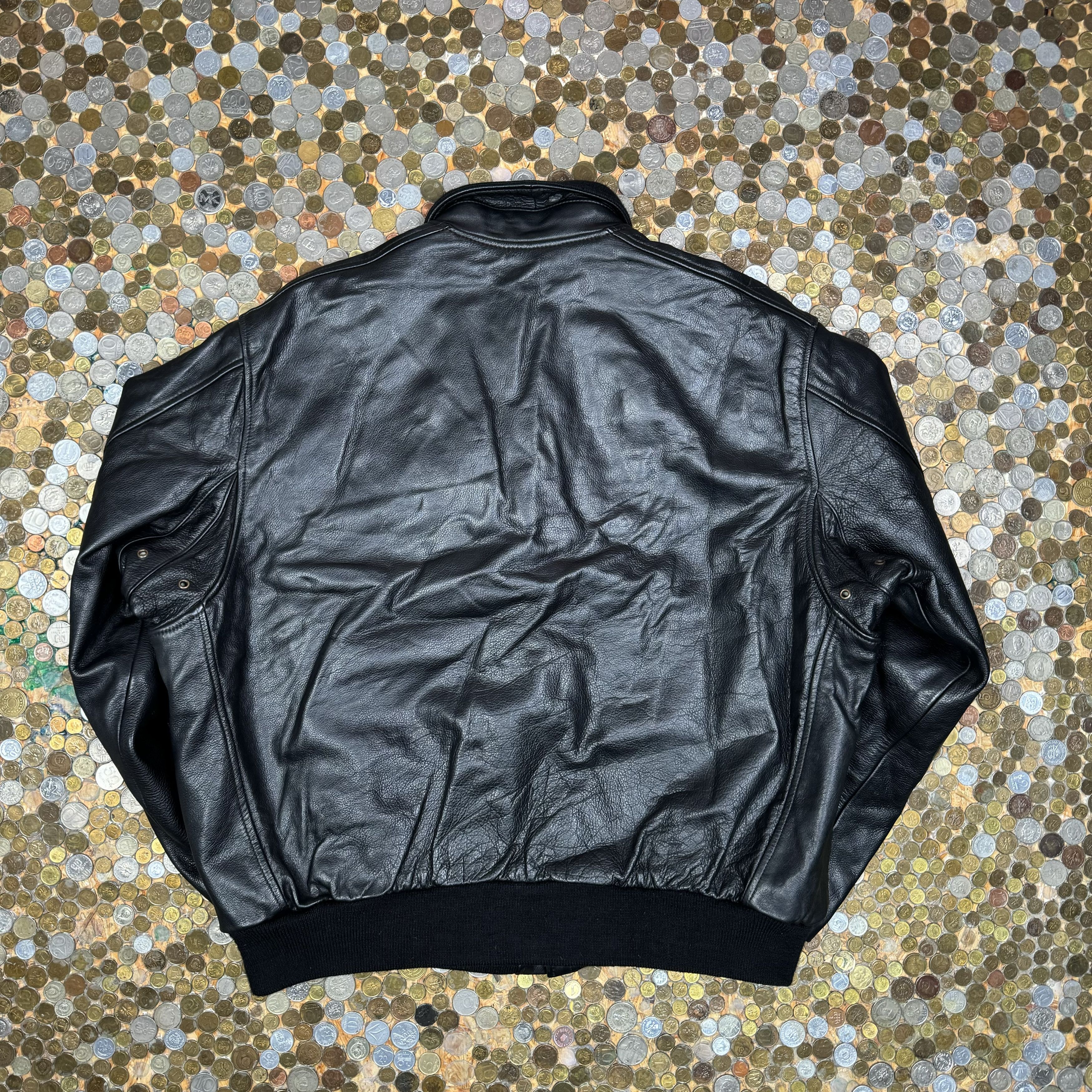 Chevignon × Vintage Chevignon classic vintage bomber leather