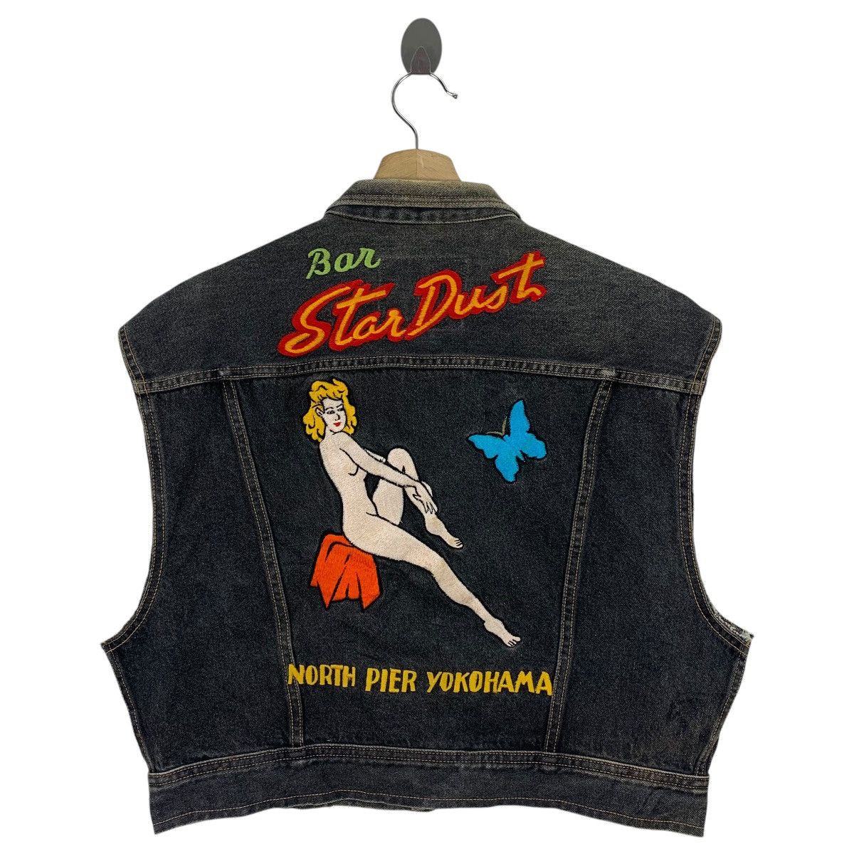 Vintage Vintage BON STARDUST Denim vest Size US M / EU 48-50 / 2 - 1 Thumbnail