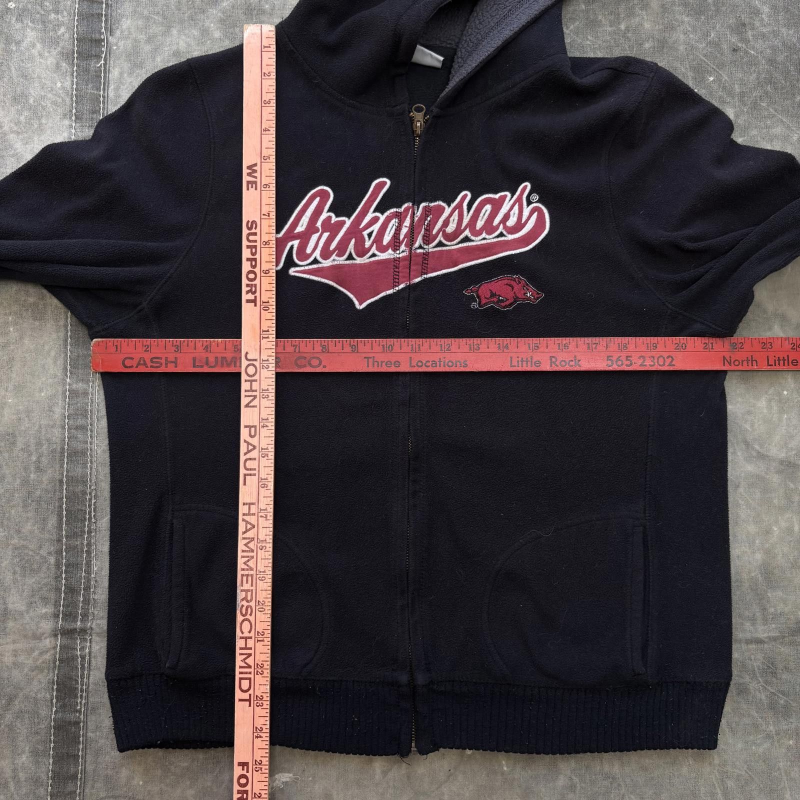 Vintage Vintage Y2K Arkansas Razorbacks Sport Fleece Full Zip Hoodie Size US M / EU 48-50 / 2 - 4 Thumbnail