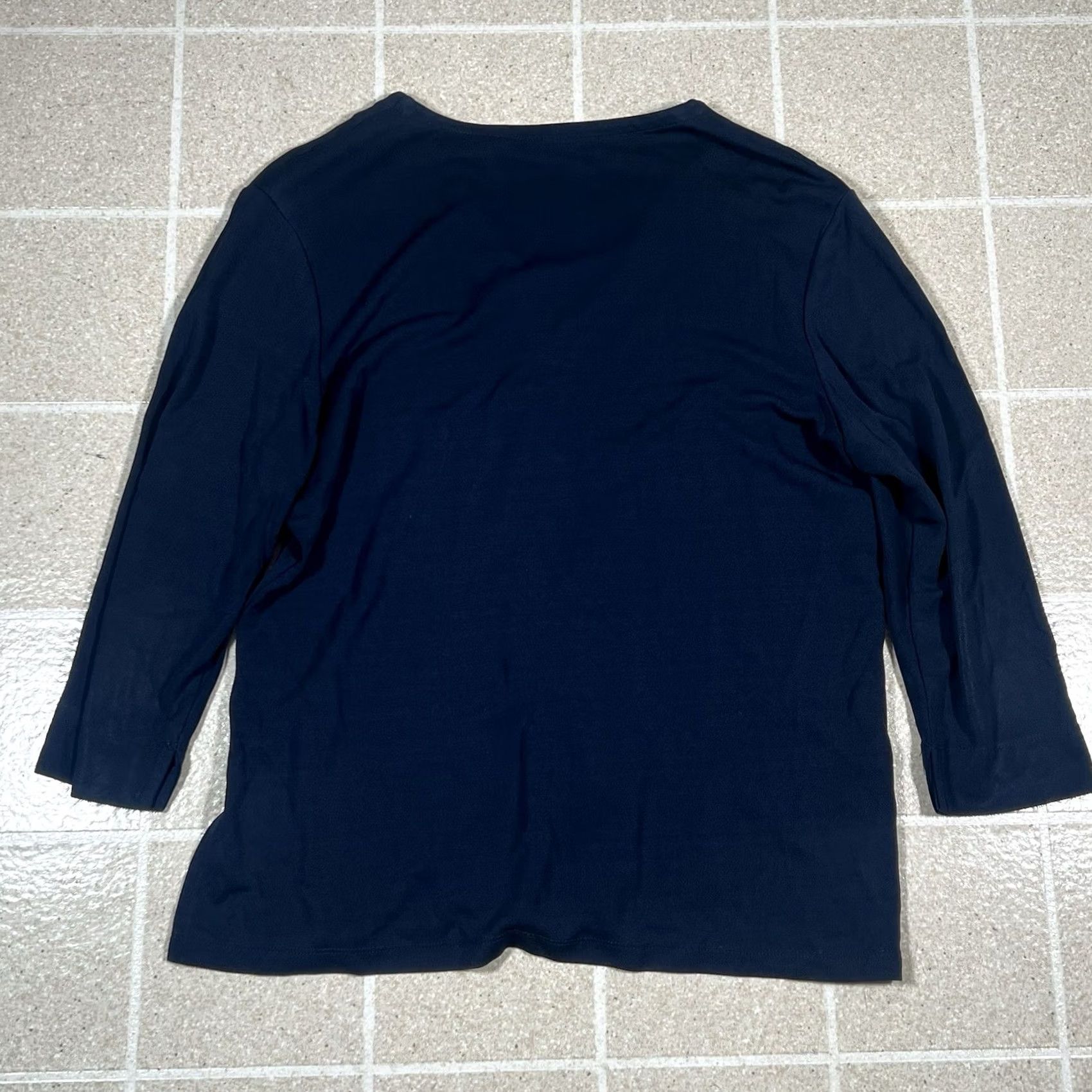 CO Ny & Co Blouse Top Navy Blue Women L Size Regular Blouse NY & Co Navy Blue Women L XI Size L / US 10 / IT 46 - 2 Thumbnail