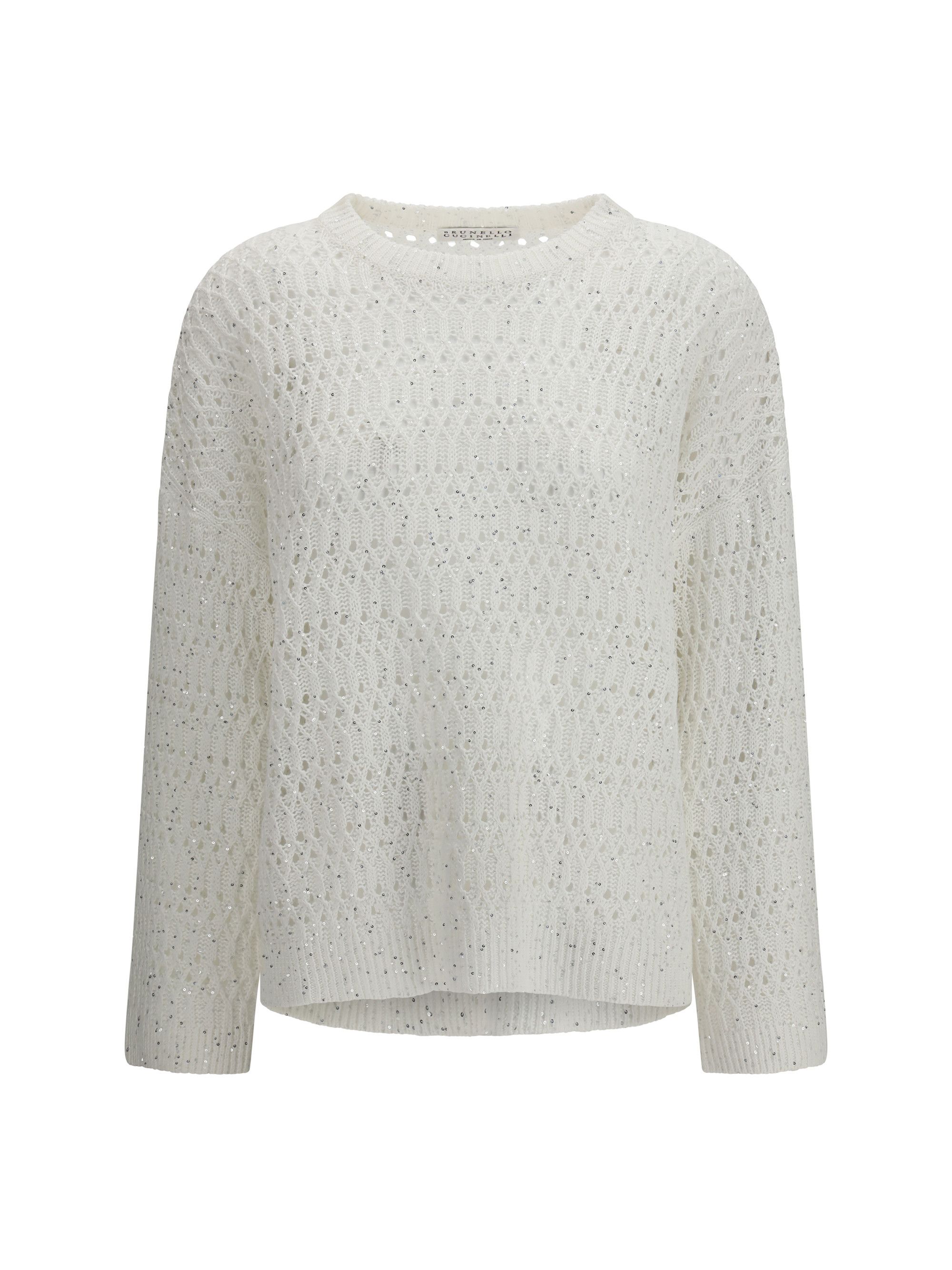 Brunello Cucinelli Openwork Sweater Size XL / US 12-14 / IT 48-50 - 1 Thumbnail