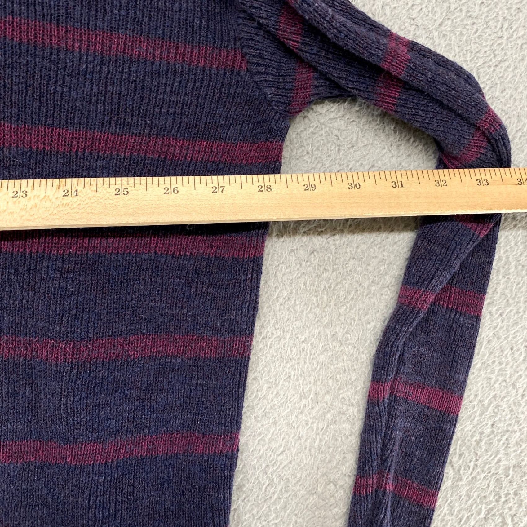 Free People Free People Sweater Womens Medium Oversized Slouchy Striped Navy Blue Beach Boho Pullover Casual Knit Stripe Knitwear Vintage: No Size M / US 6-8 / IT 42-44 - 6 Thumbnail