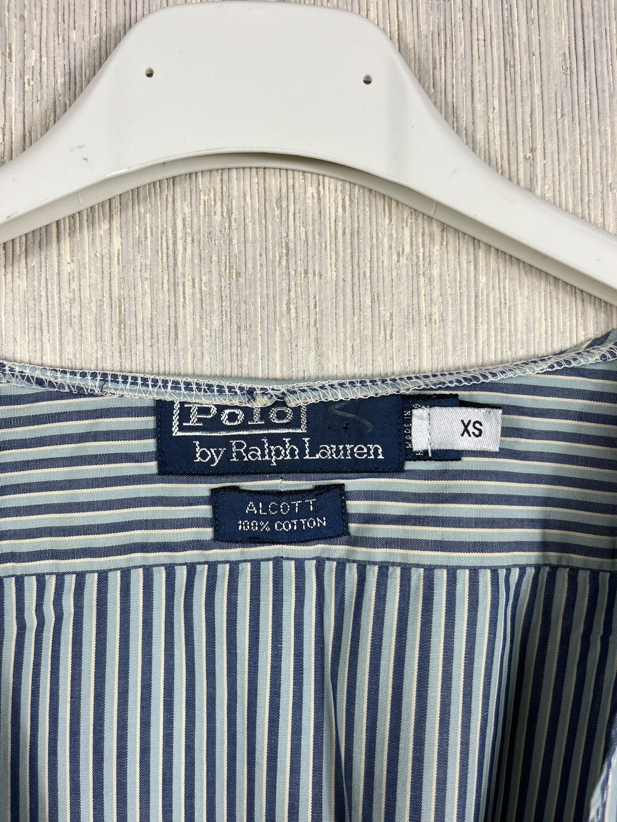 Polo Ralph Lauren × Vintage Vintage 90s Polo Ralph Lauren Alcott striped blouse shirt Size XS / US 0-2 / IT 36-38 - 8 Thumbnail