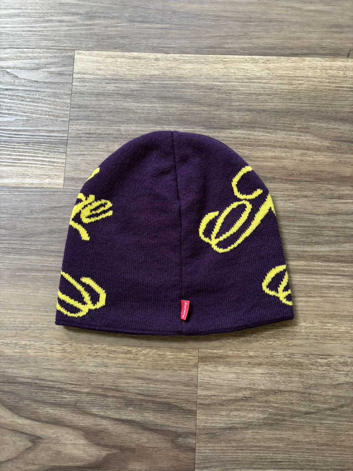 Supreme Supreme Knowledge Reigns Purple Beanie Size ONE SIZE - 2 Thumbnail