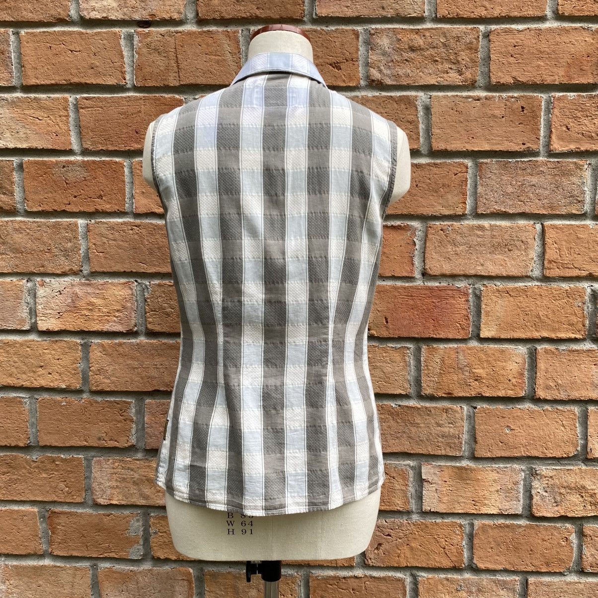 Armani ARMANI JEANS Sleeveless Check Shirt Size M / US 6-8 / IT 42-44 - 2 Thumbnail