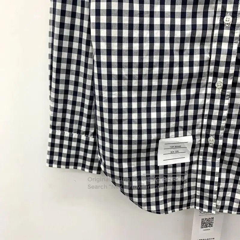 Thom Browne Thom Browne Color Block Cotton Shirt . Size L / US 10 / IT 46 - 4 Thumbnail