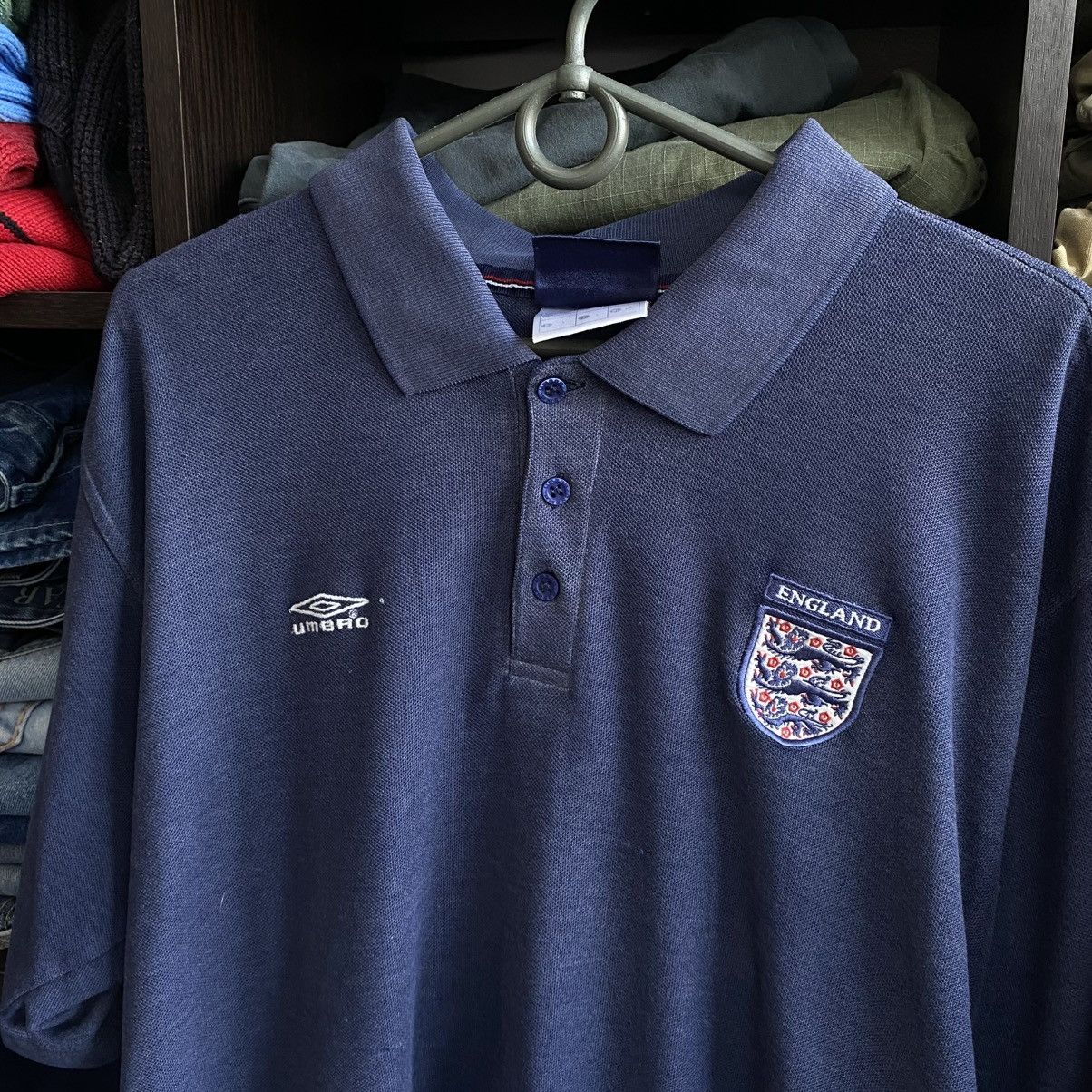 Umbro Vintage Umbro England National Soccer 1990’s polo Size US L / EU 52-54 / 3 - 2 Thumbnail