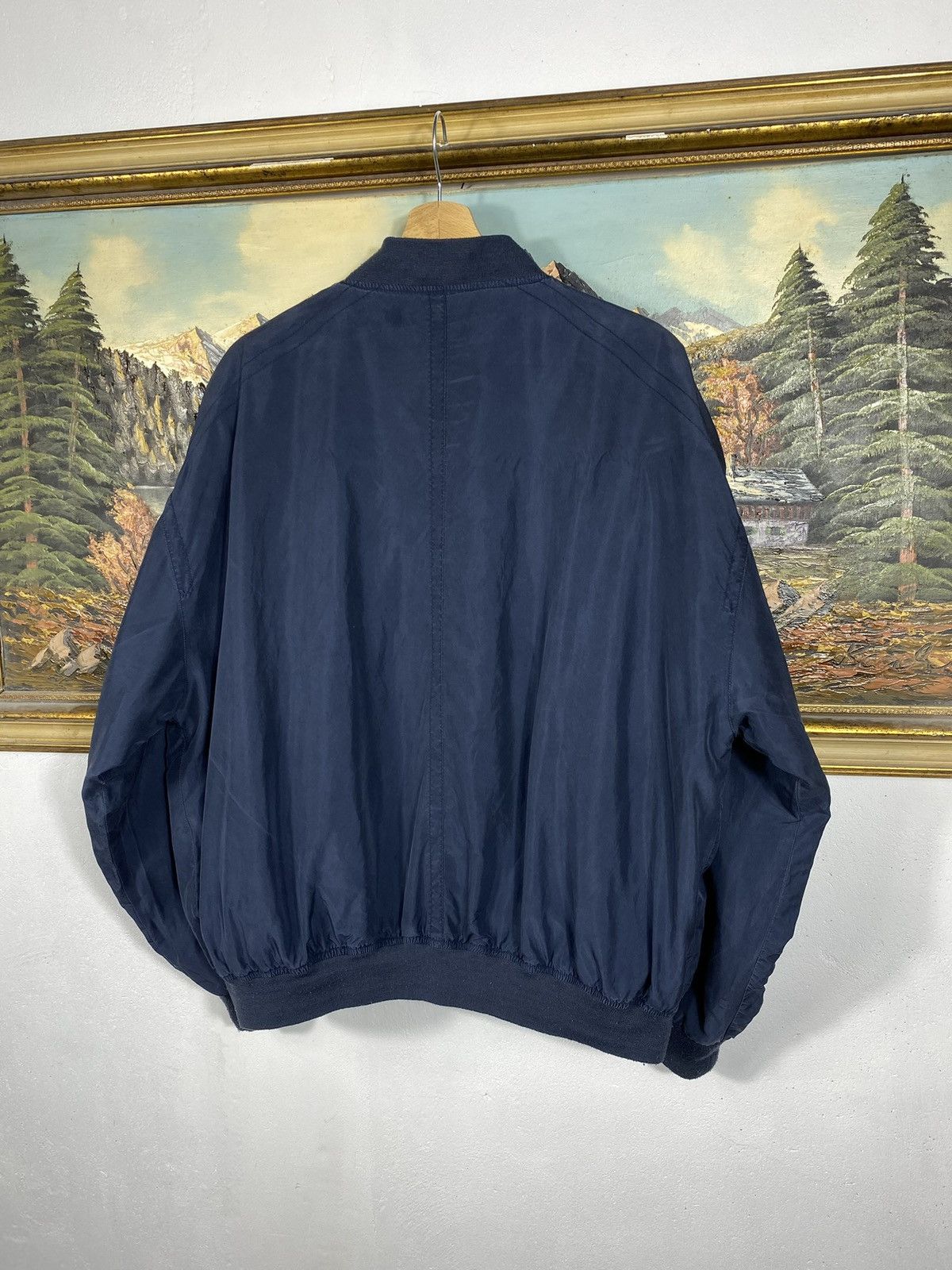 Vintage Vintage 90s Baggy Oversize Silk Bomber Jacket Avant Garde Size US L / EU 52-54 / 3 - 7 Thumbnail