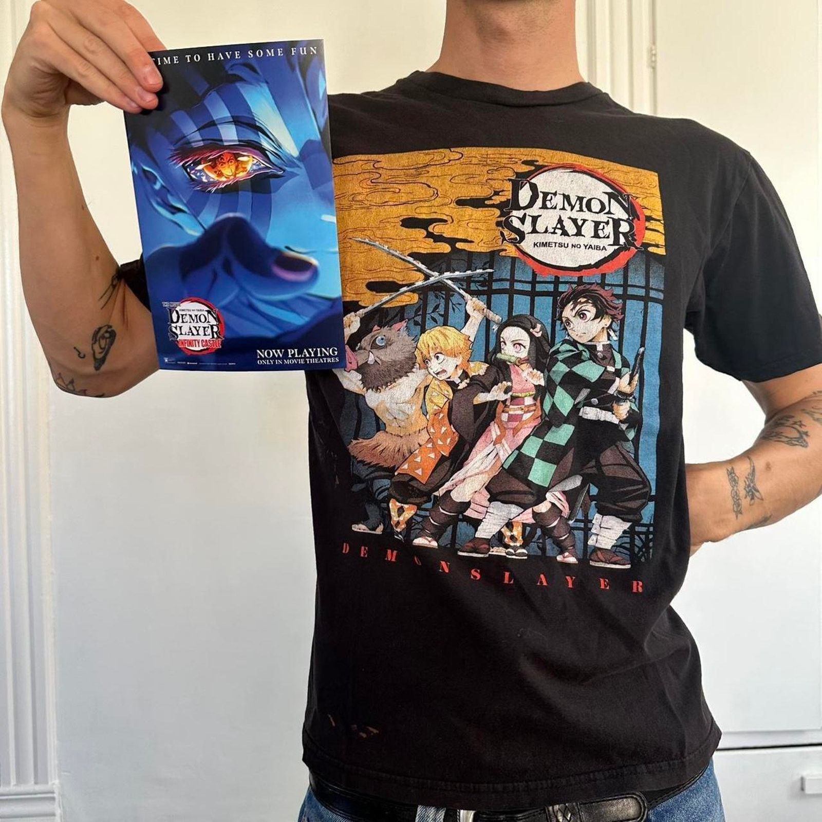Other Demon Slayer Anime Manga Movie Promo Shirt Print Bundle Lot Size US M / EU 48-50 / 2 - 5 Thumbnail