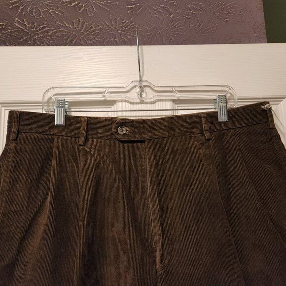 Jos. A. Bank jos.a.bank mens new green 100%cotton corduroy pants 36/32 Size US 36 / EU 52 - 2 Thumbnail
