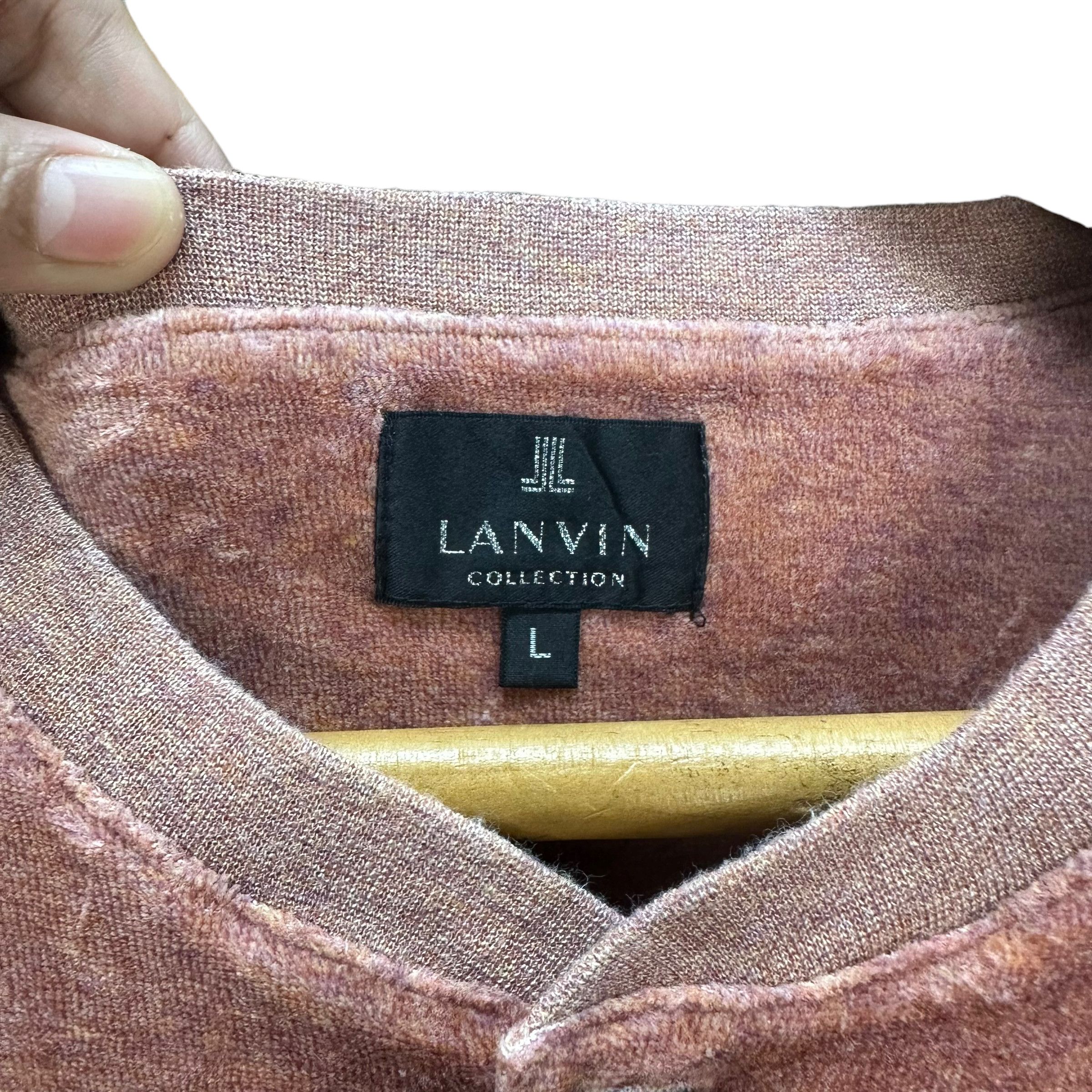 Lanvin LANVIN COLLECTION VELVET BUTTON DOWN SHIRT #8139-205 Size US L / EU 52-54 / 3 - 7 Thumbnail