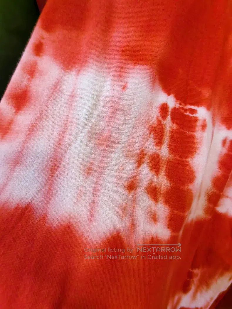 Loewe Loewe Red and White Tie-Dye Long Sleeve Silk T-Shirt, Size Size XL / US 12-14 / IT 48-50 - 6 Thumbnail