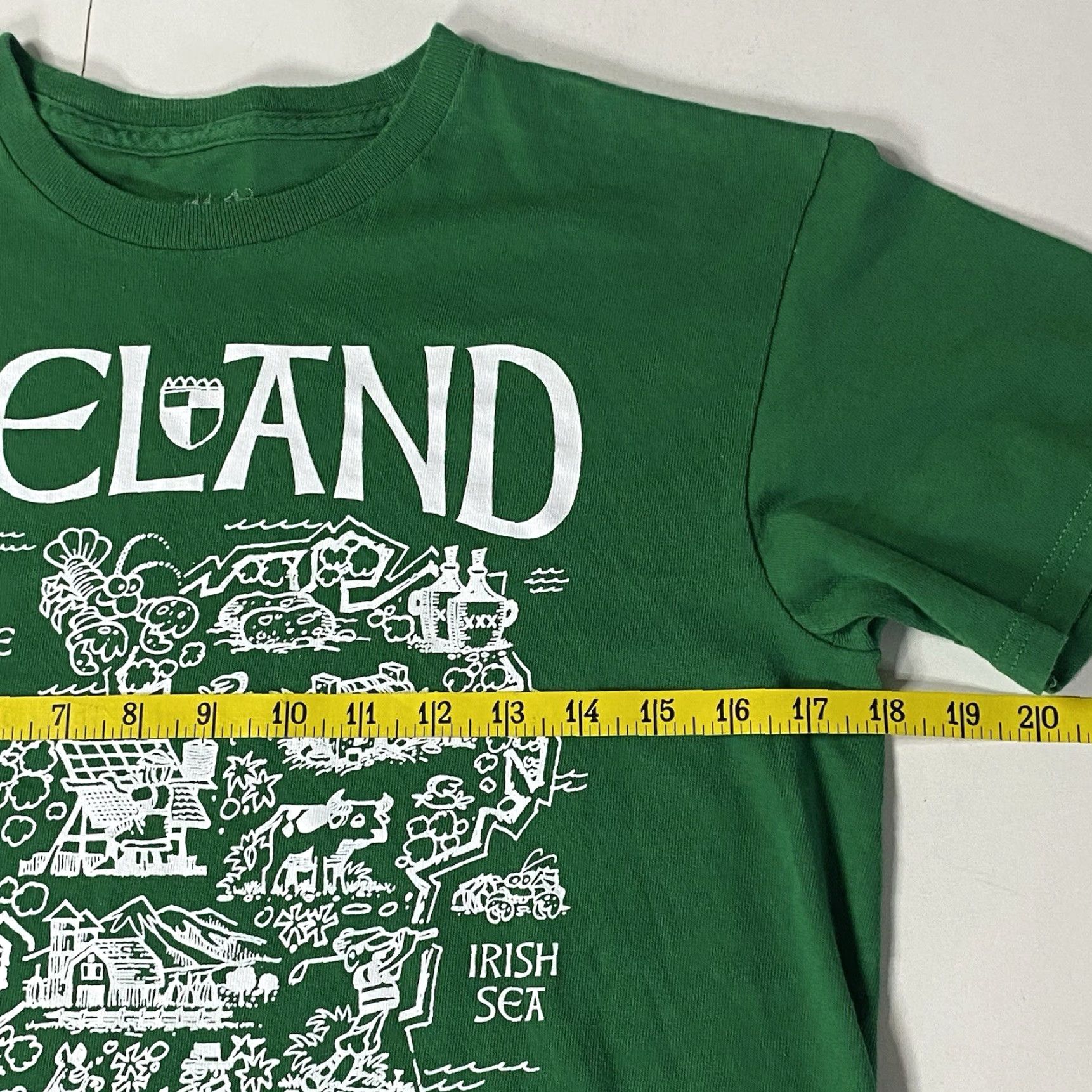 Vintage VINTAGE Ireland T Shirt Fifth Sun Adult Small Map Graphics Of The Irish Green S Size US S / EU 44-46 / 1 - 6 Thumbnail