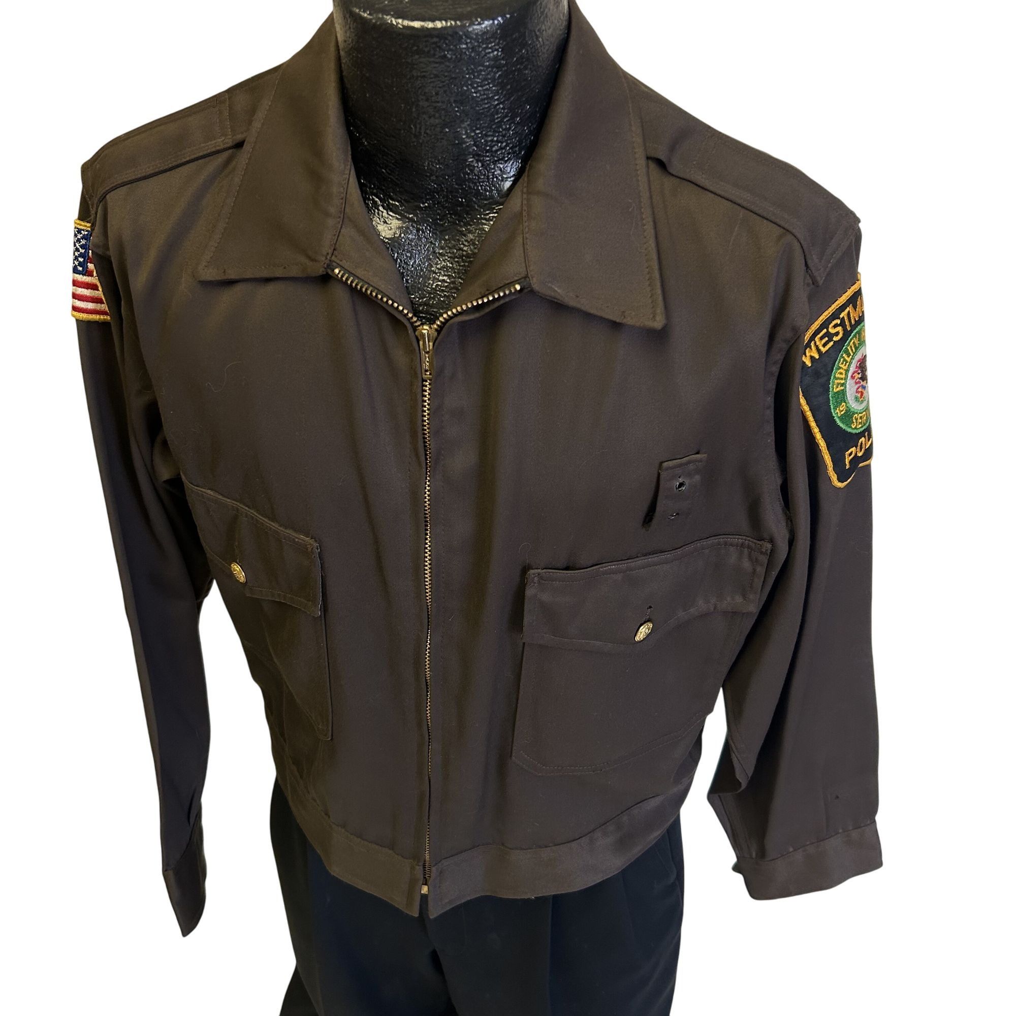 Other Vtg Feldman Bros Mr 2 Ply Westmont Police Patch Uniform Size US XL / EU 56 / 4 - 2 Thumbnail
