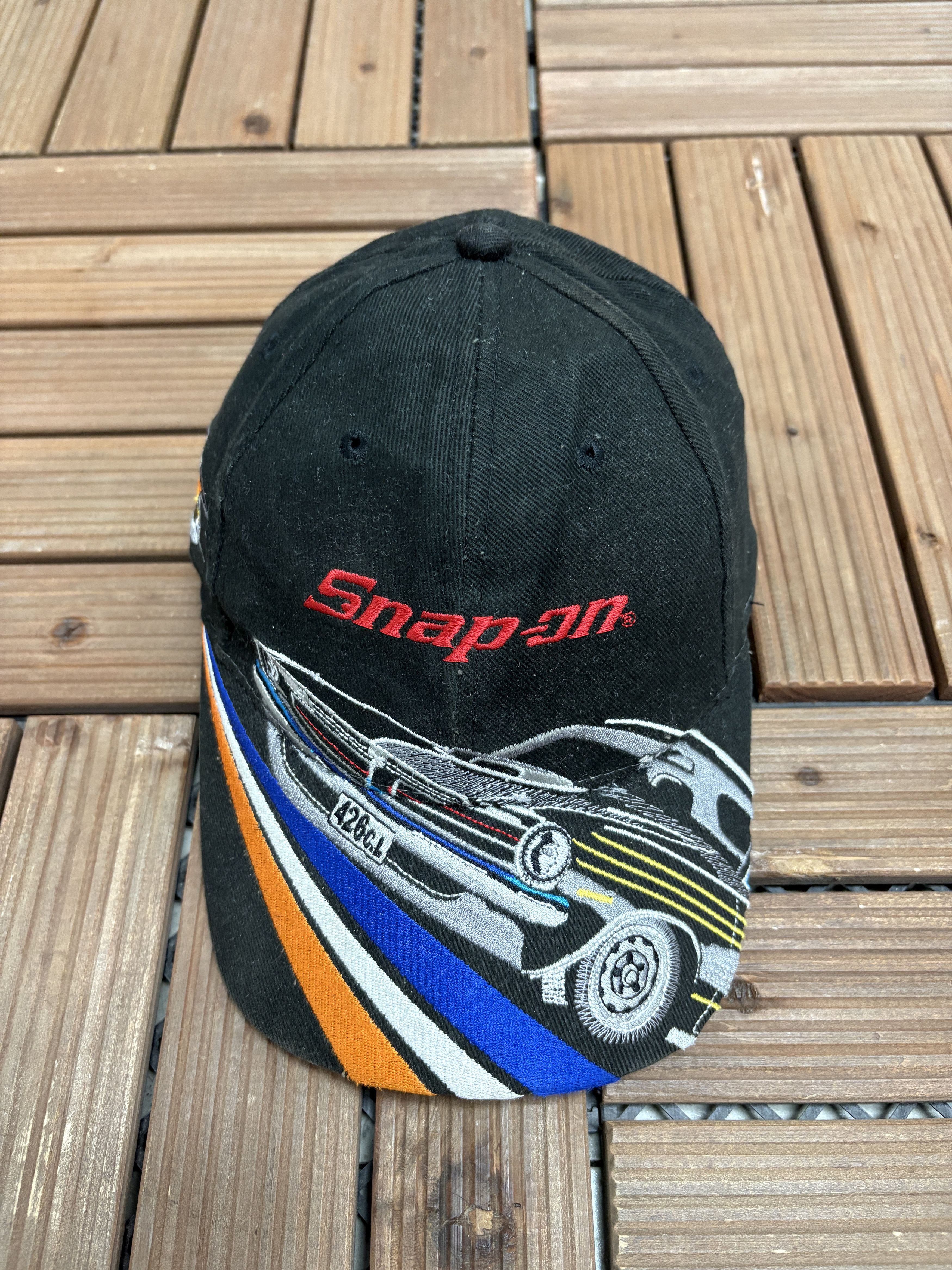 Vintage Snap-On Muscle Vintage All Over AOP Black Hat Cap Size ONE SIZE - 2 Thumbnail