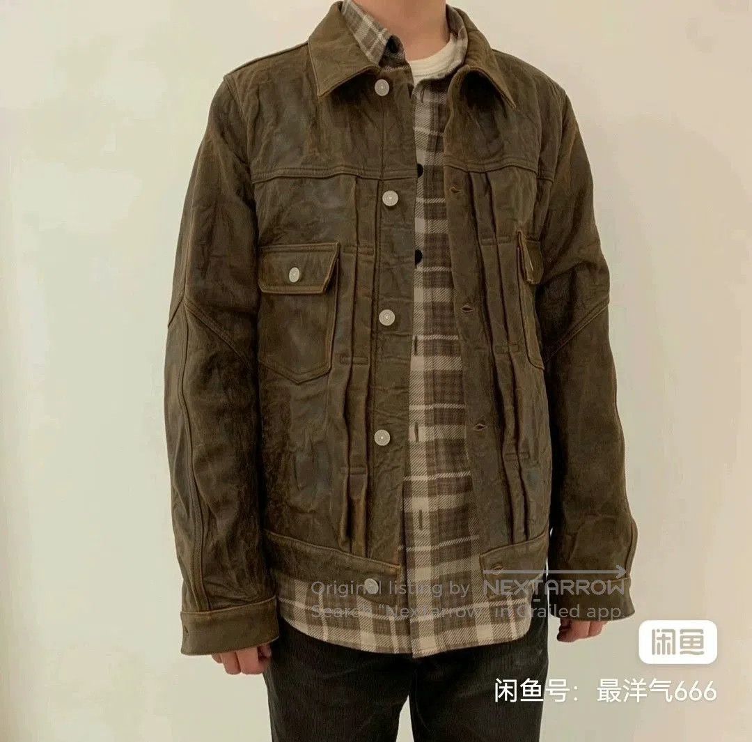 Visvim visvim vintage distressed brown leather jacket. Size US L / EU 52-54 / 3 - 8 Thumbnail