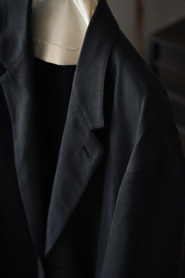 A.PRESSE A.PRESSE / Washed Silk Jacket (Charcoal) Size US XL / EU 56 / 4 - 2 Thumbnail