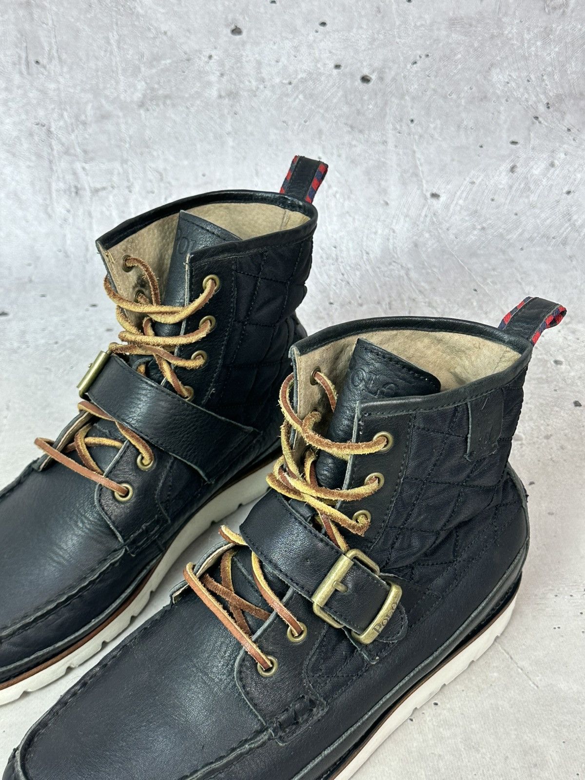 Ralph Lauren Vintage Polo Ralph Laurent Saddle Worth Buckle Leather Boots Size US 9 / EU 42 - 3 Thumbnail