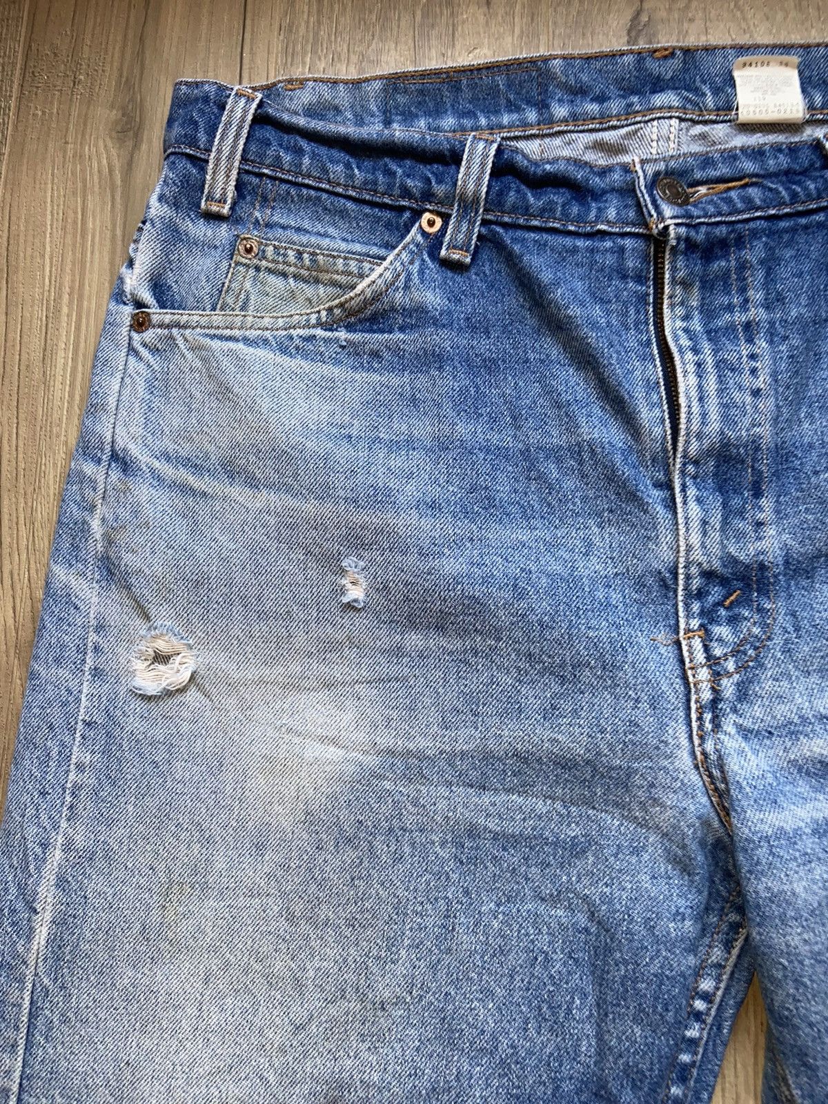 Levi's Vintage Levi’s FADED 505 Orange Tab 1996 Jeans 36x29.5 90s Size US 36 / EU 52 - 5 Thumbnail