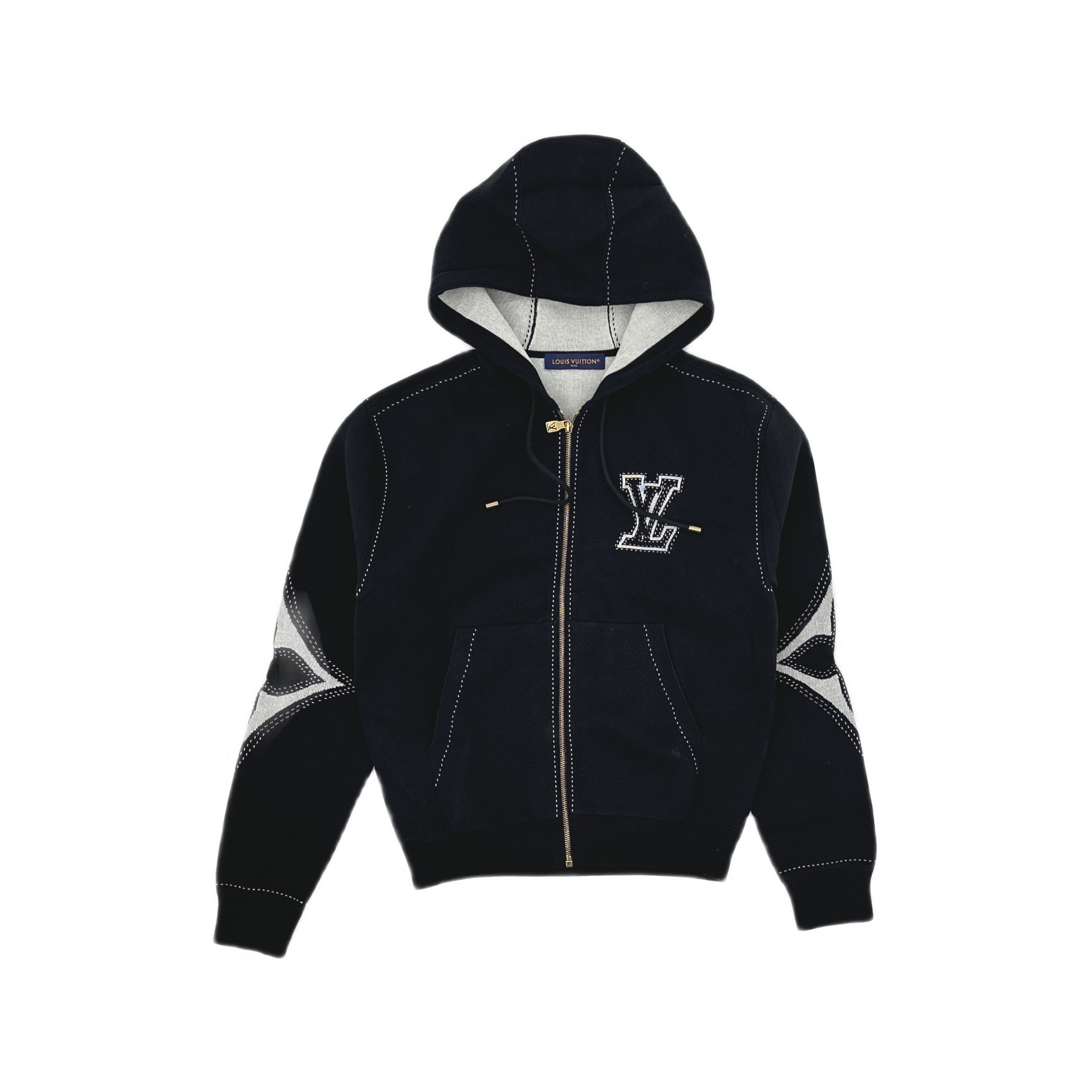 Louis Vuitton Louis Vuitton Logo Intarsia Zip Hoodie M Size US M / EU 48-50 / 2 - 1 Thumbnail