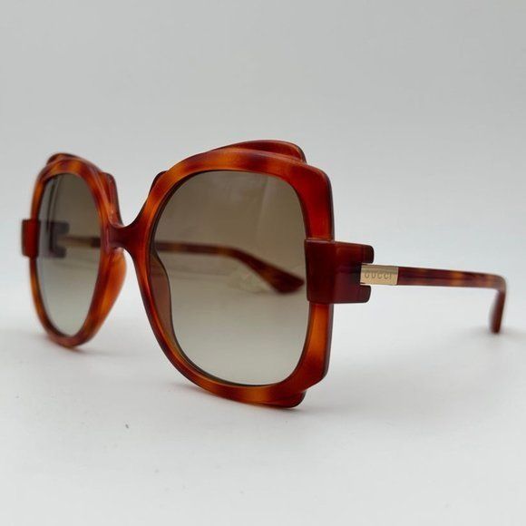 image of New Gucci Gg1431S - 002 Sunglasses in Brown, Women's