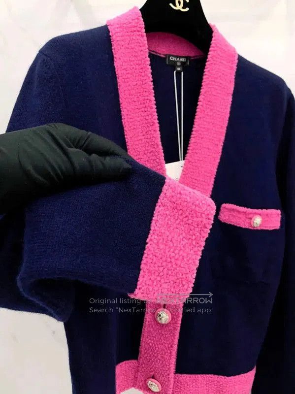 Chanel Chanel Color Block Cashmere Blend Cardigan . Size XS / US 0-2 / IT 36-38 - 4 Thumbnail