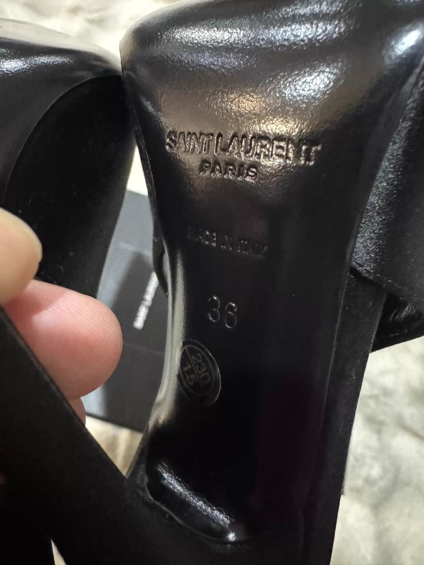 Saint Laurent Paris SAINT LAURENT Black Crystal Satin Heels New Size US 5.5 / IT 35.5 - 8 Thumbnail