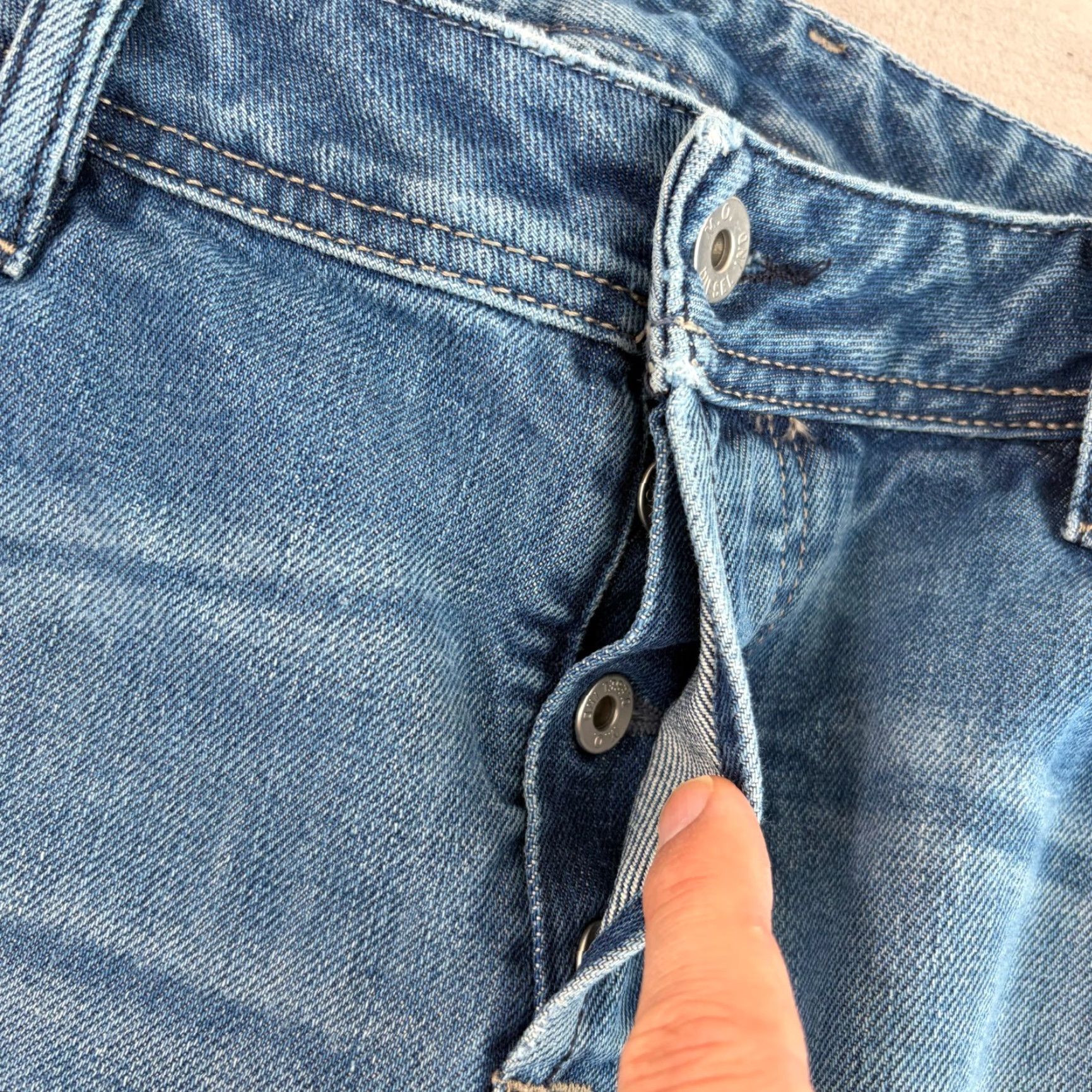 Diesel Diesel Zatiny Jeans Men 36x34 Bootcut 5-Pocket Blue Distressed Button Fly Denim Regular Rise Mid Vintage: No Size US 36 / EU 52 - 4 Thumbnail